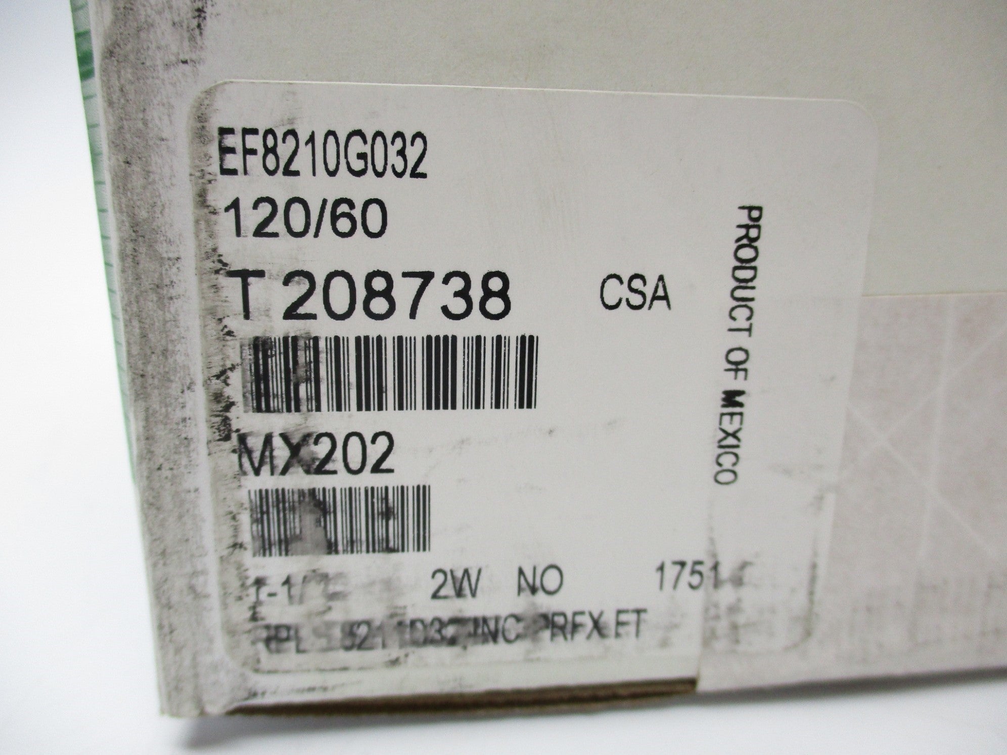 ASCO EF8210G032 120V 1-1/2" NSFS