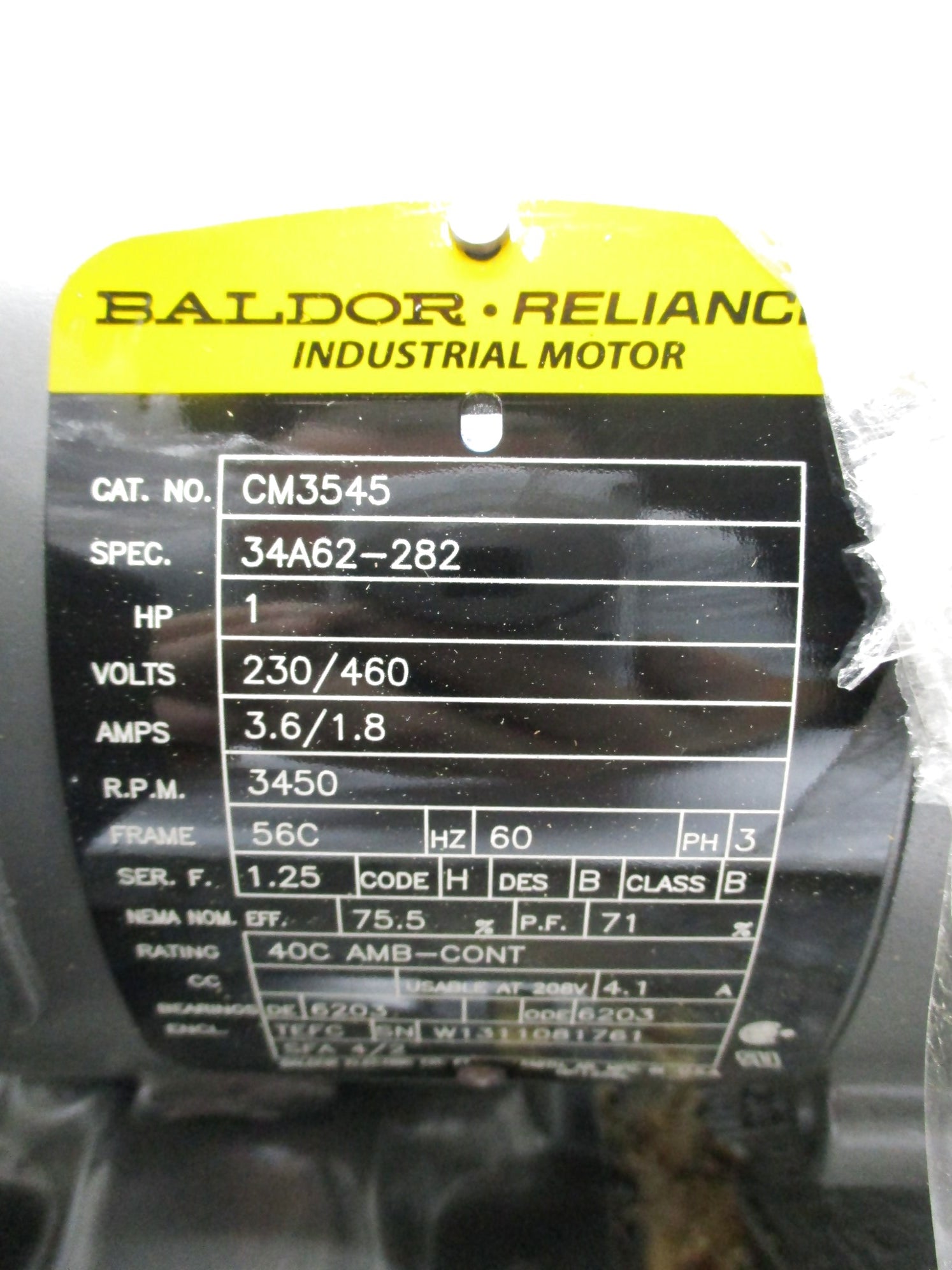BALDOR CM3545 NSMP