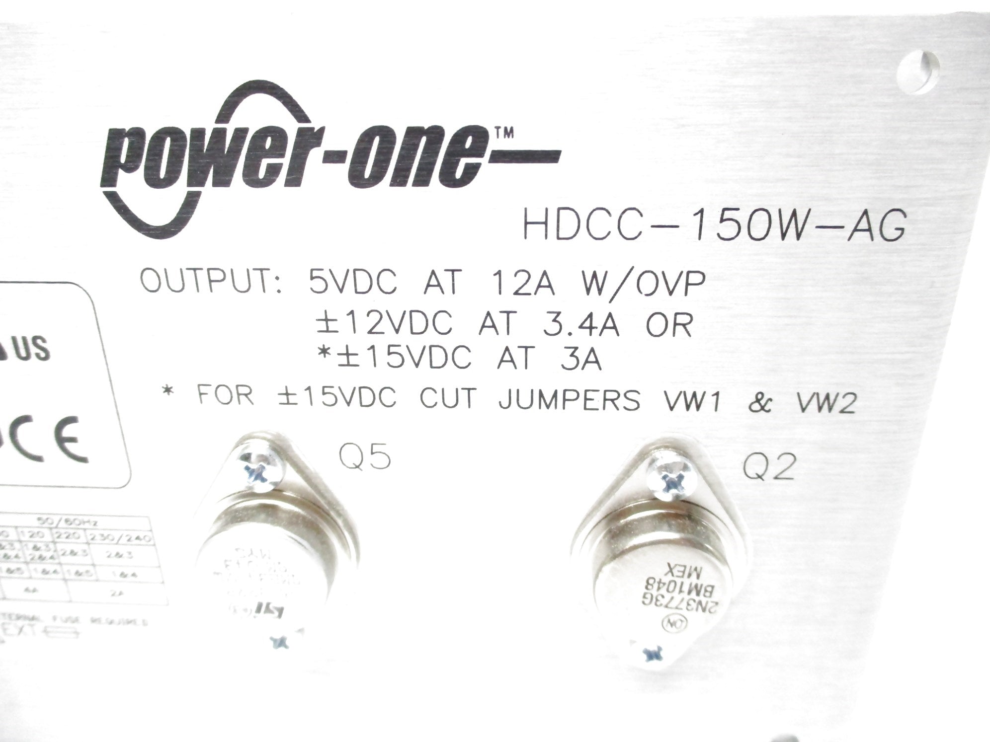 POWER ONE HDCC-150W-AG NSMP