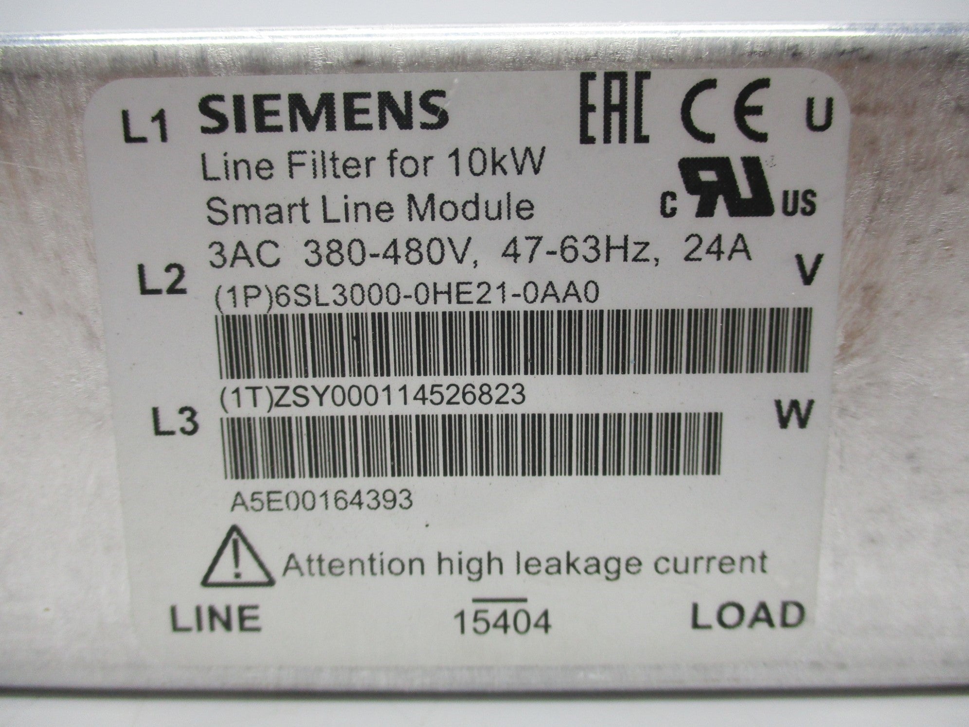 SIEMENS 6SL3000-0HE21-0AA0 UNMP