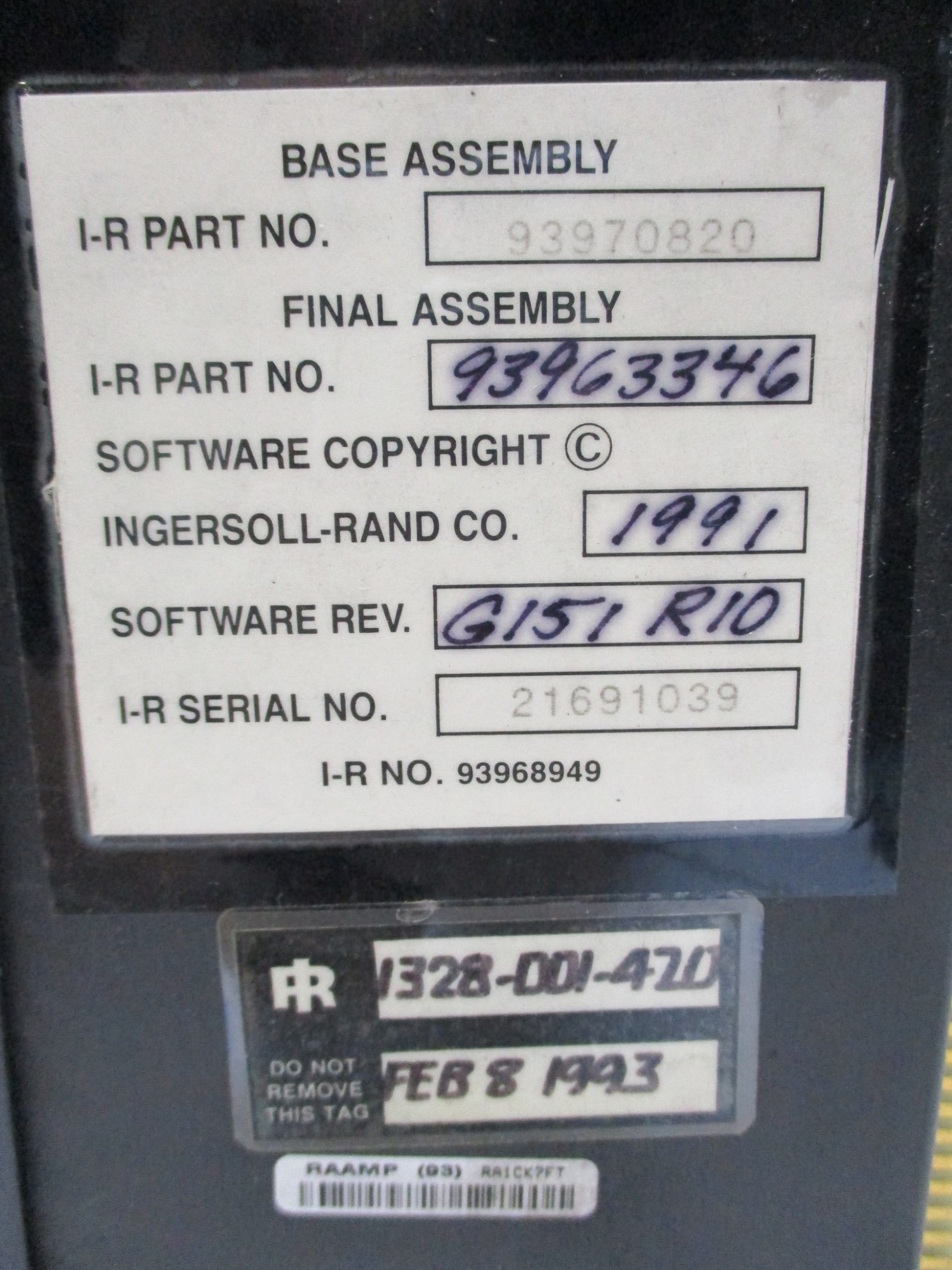 INGERSOLL-RAND 93963346 UNMP