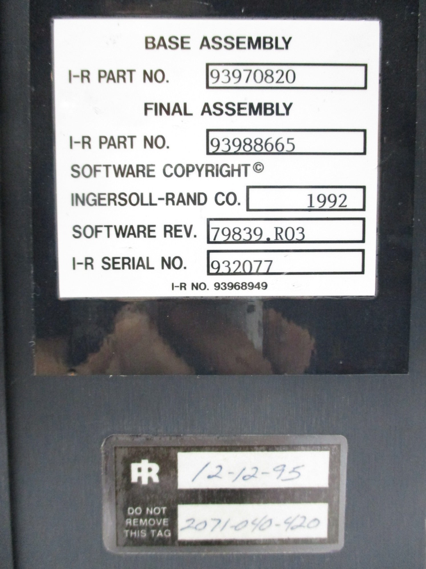 INGERSOLL-RAND 93988665 UNMP