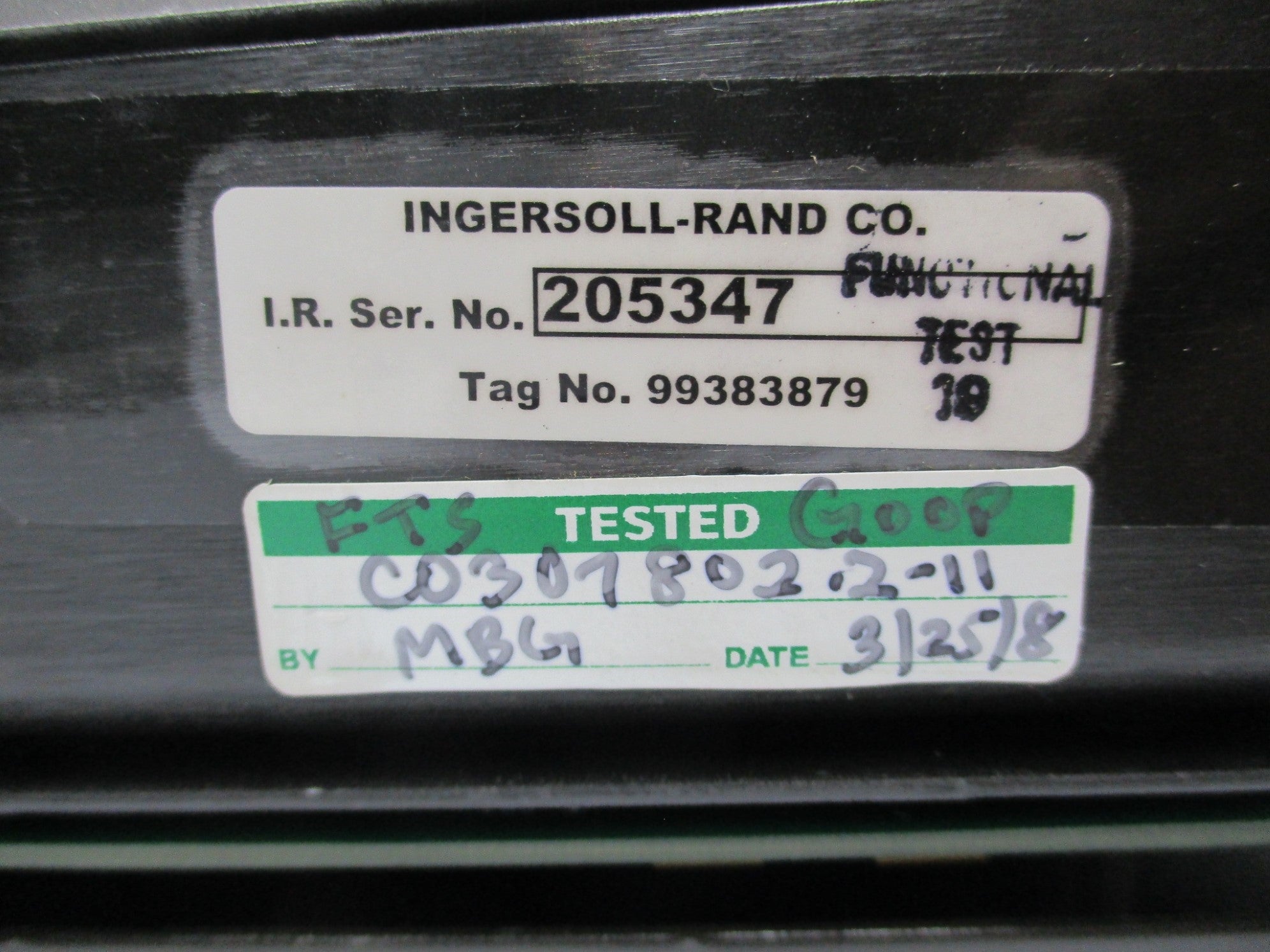 INGERSOLL-RAND 99383747R08 UNMP