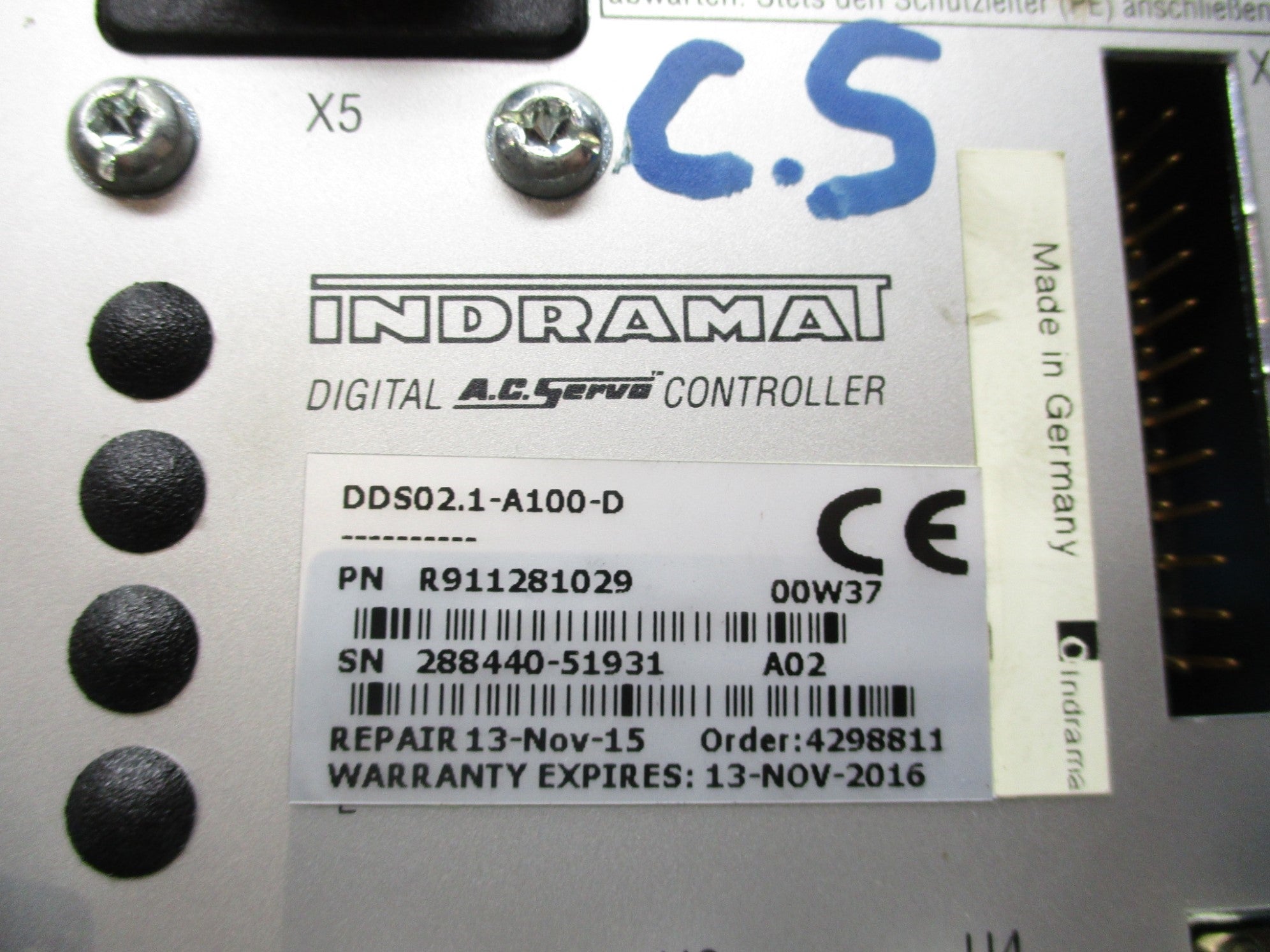 INDRAMAT DDS02.1-A100-D REMAN