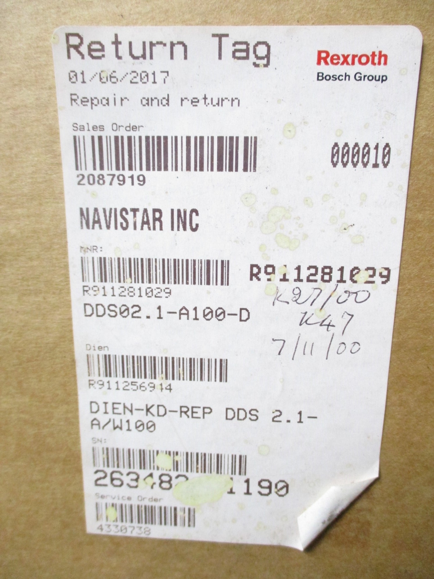 INDRAMAT DDS02.1-A100-D REMAN