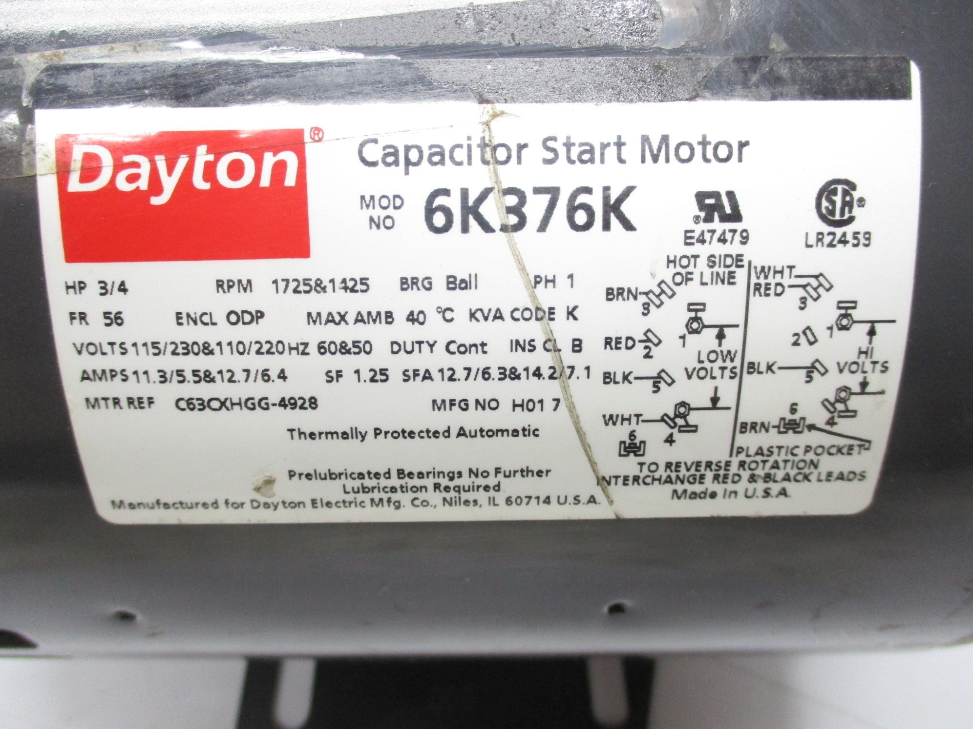 DAYTON 6K376K (AS PICTURED) NSNP