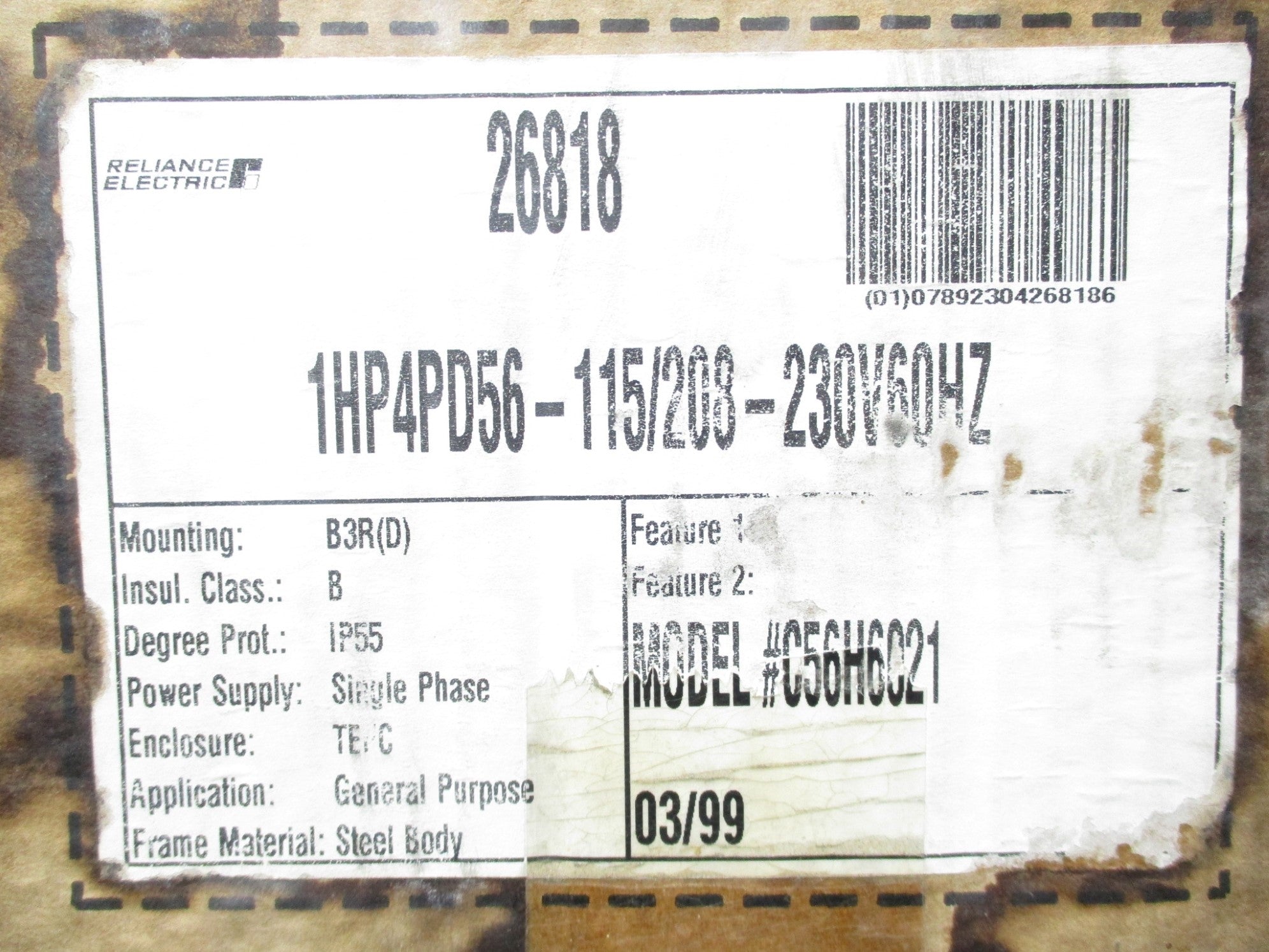 RELIANCE ELECTRIC C56H6021 NSMP