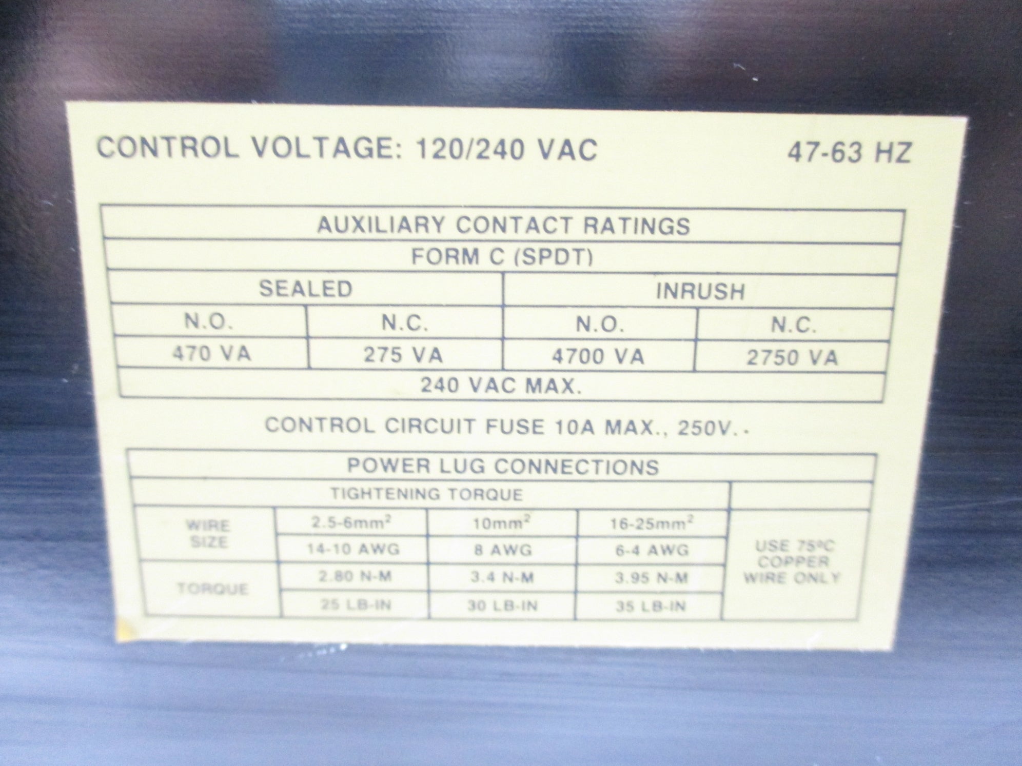 ALLEN BRADLEY 150-A54NBD SER. B NSNP