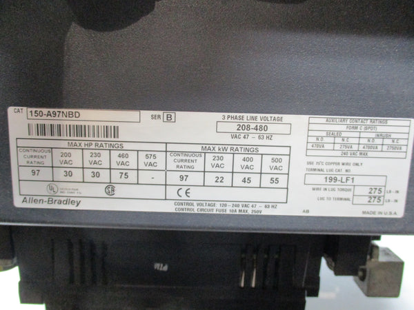 ALLEN BRADLEY 150-A97NBD SER. B UNMP