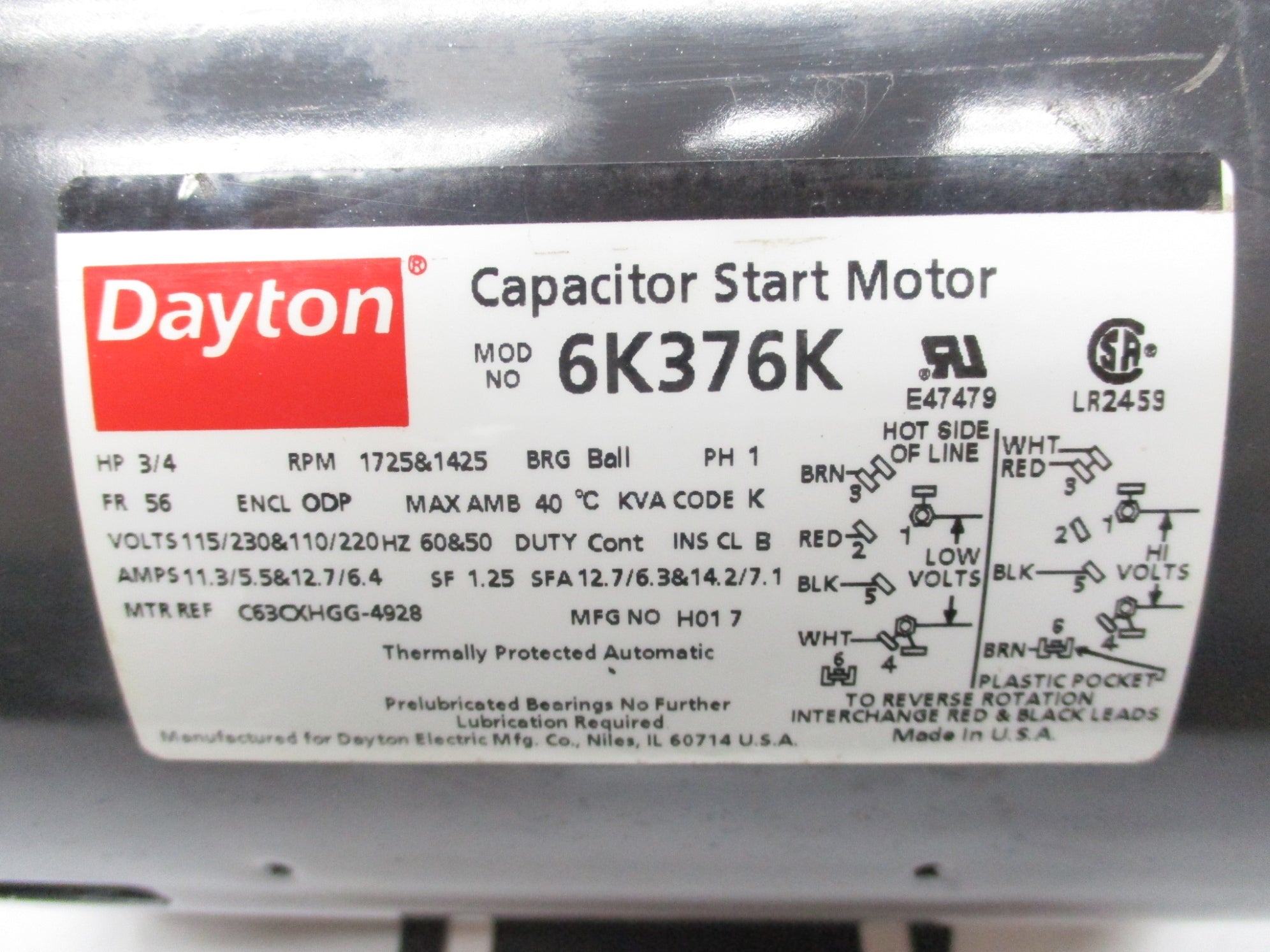 DAYTON 6K376K NSNP