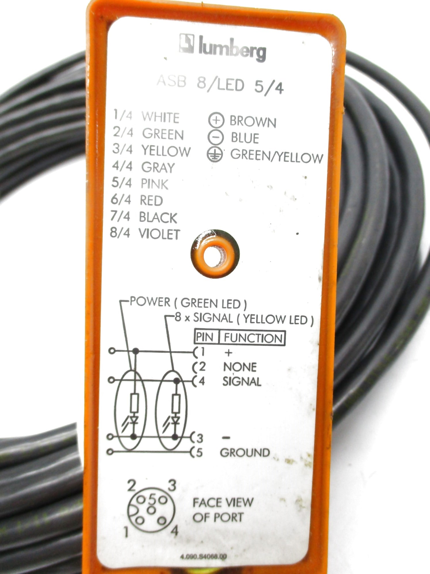 LUMBERG ASB8/LED5/4-331/15M NSNP