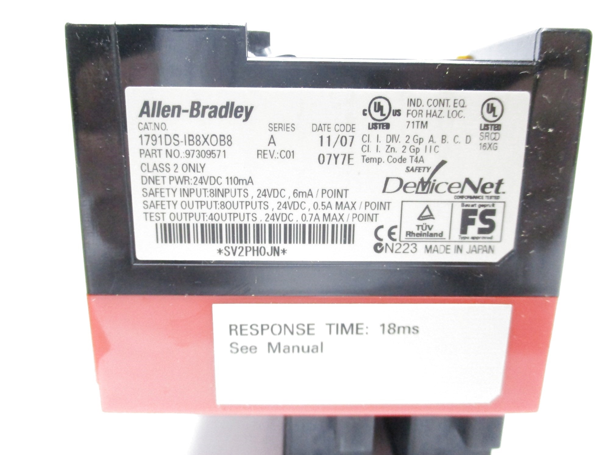 ALLEN BRADLEY 1791DS-IB8XOB8 SER. A NSMP