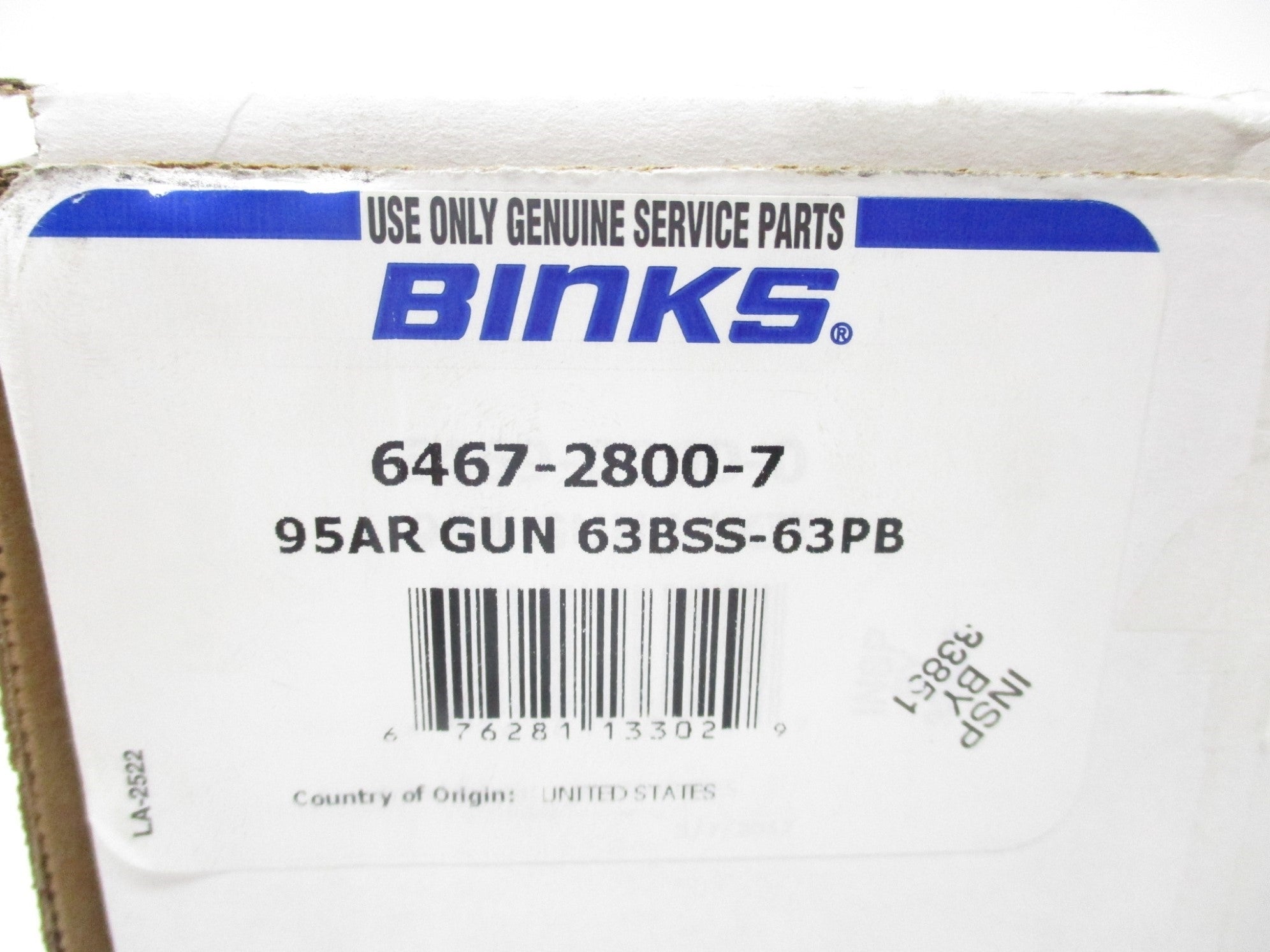 BINKS 6467-2800-7 MODEL 95AR NSMP