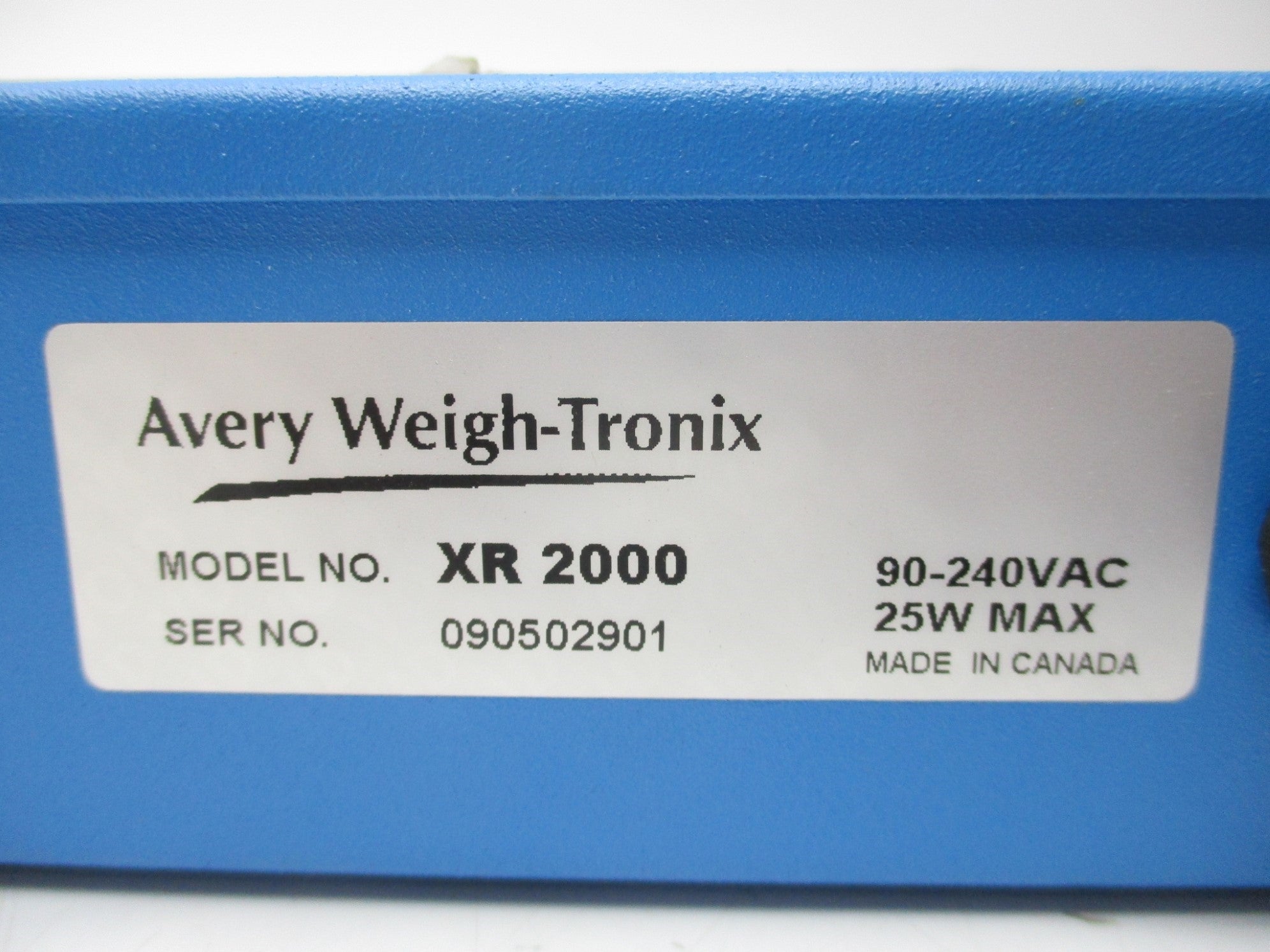 AVERY WEIGH-TRONIX XR2000 NSNP
