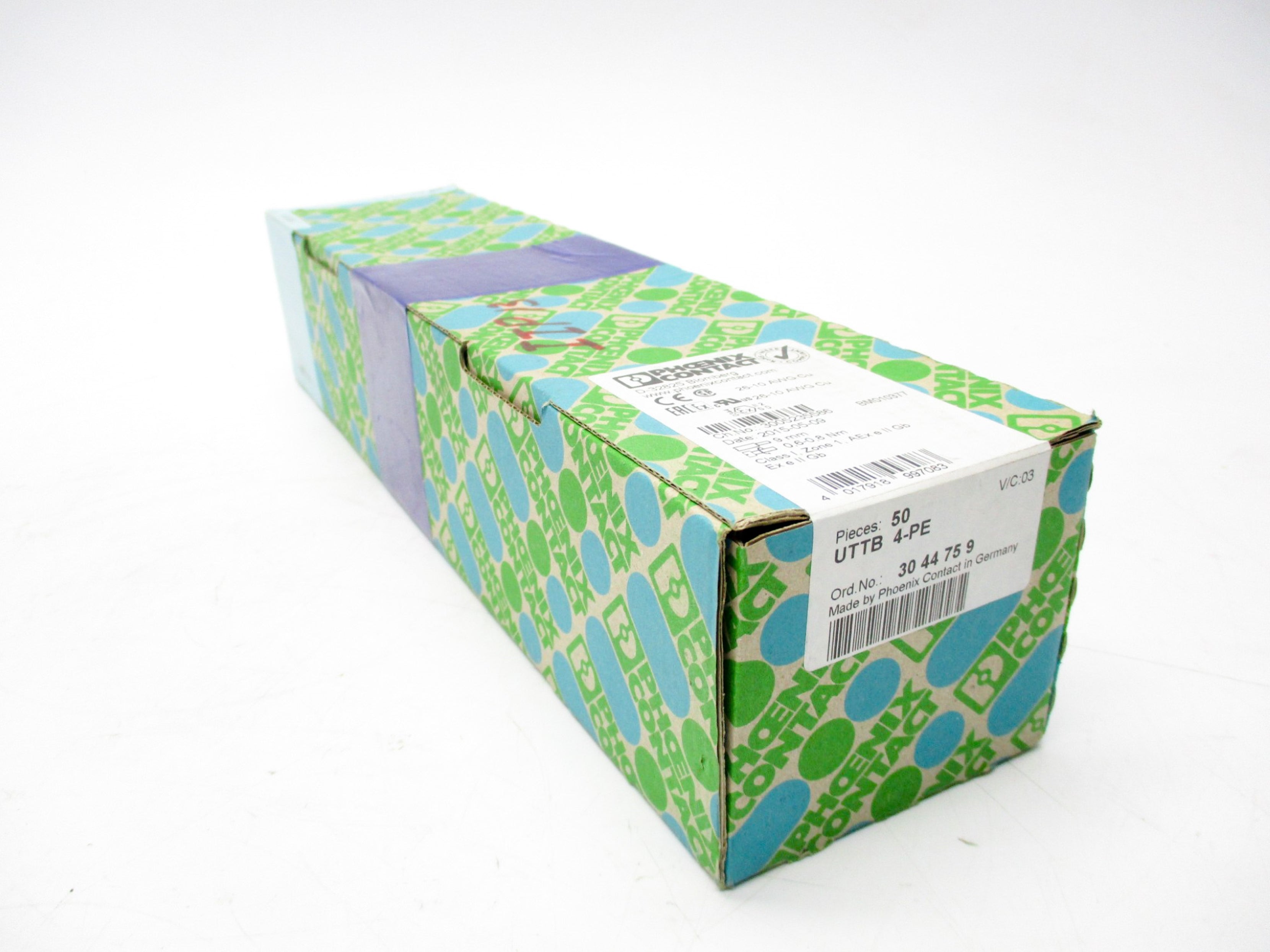 PHOENIX CONTACT UTTB4-PE 3044759 (PKG OF 50) NSFS