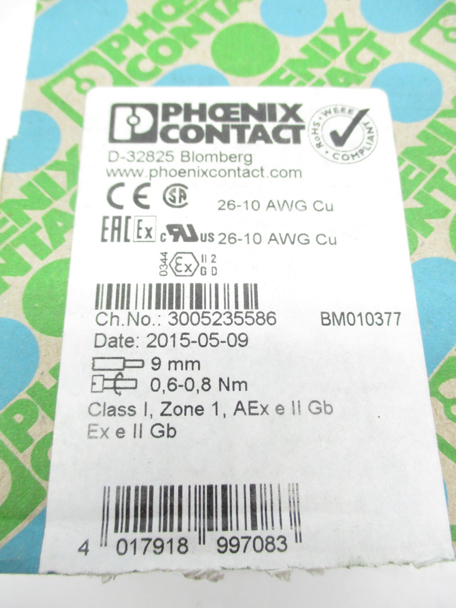 PHOENIX CONTACT UTTB4-PE 3044759 (PKG OF 50) NSMP