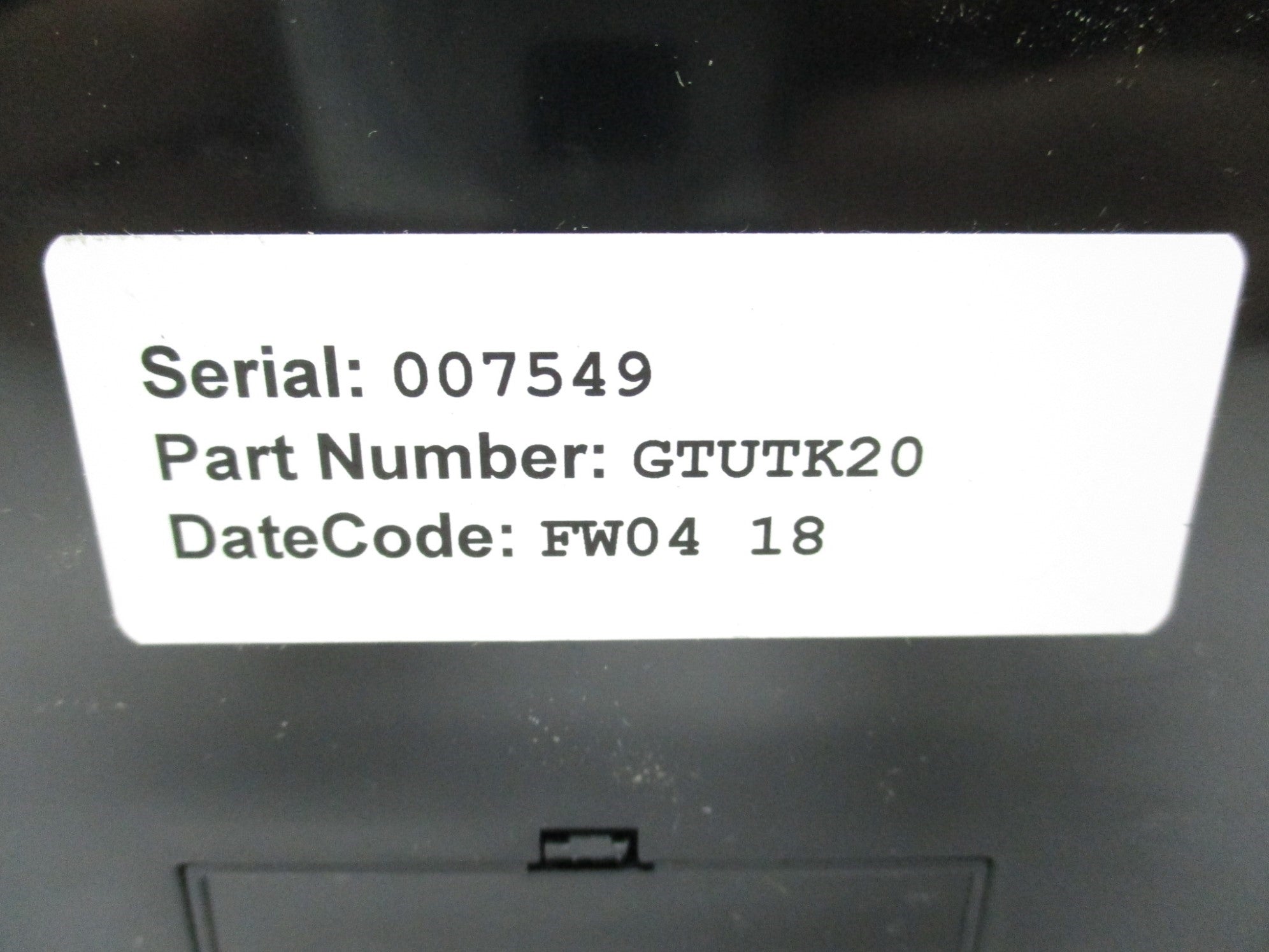 GENERAL ELECTRIC GTUTK20 NSMP