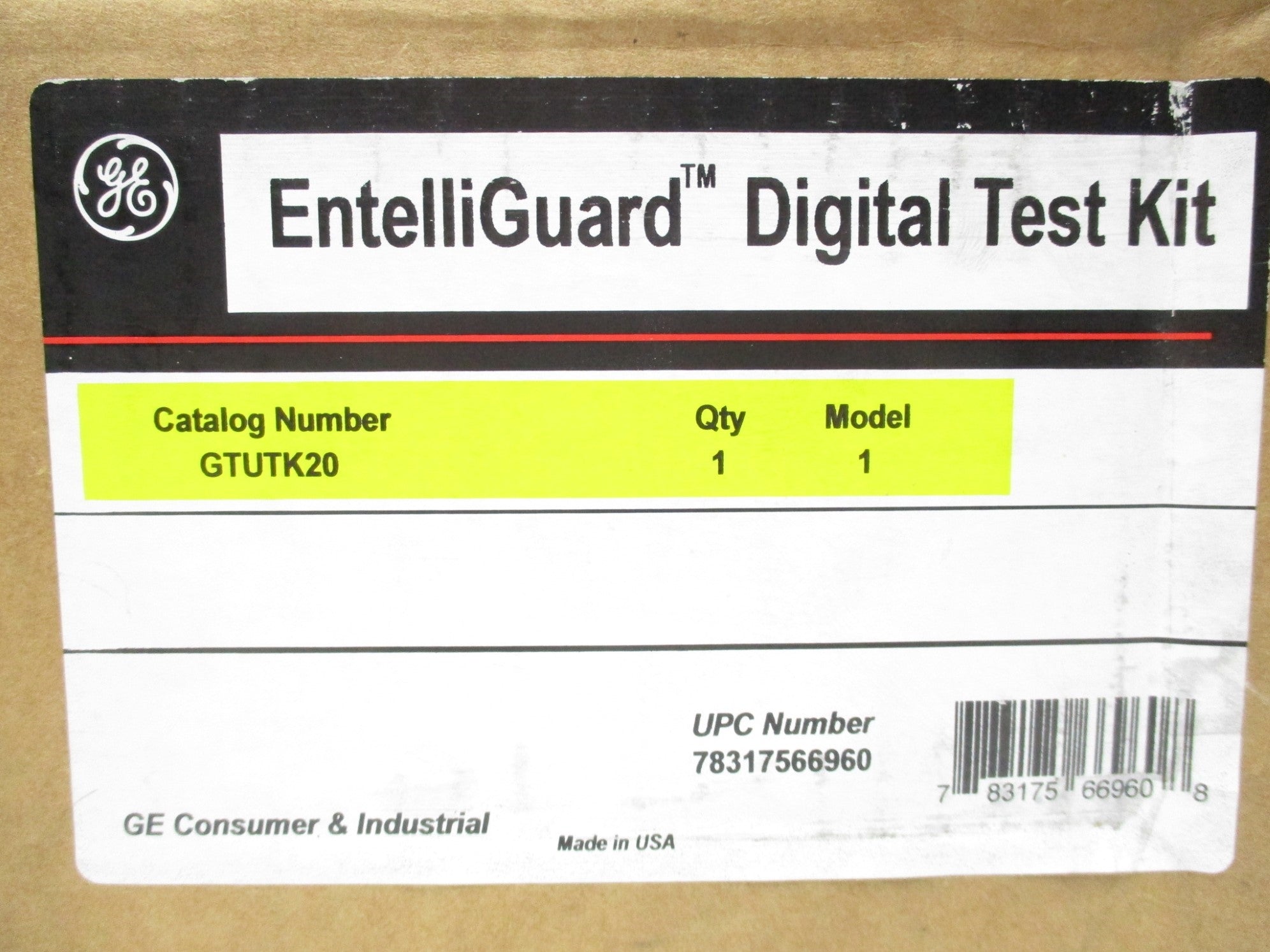 GENERAL ELECTRIC GTUTK20 NSMP