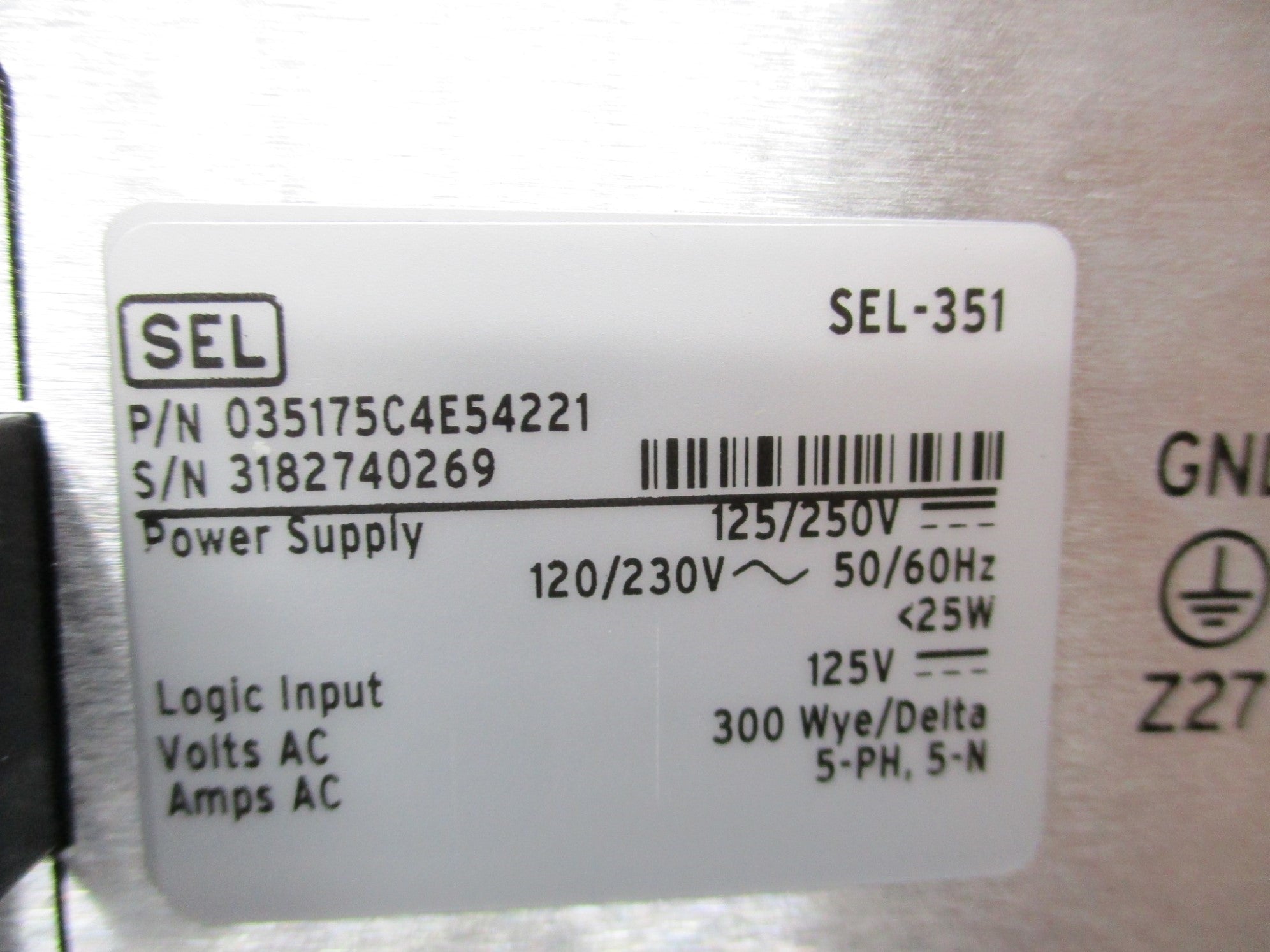 SEL SEL-351 035175C4E54221 NSNP