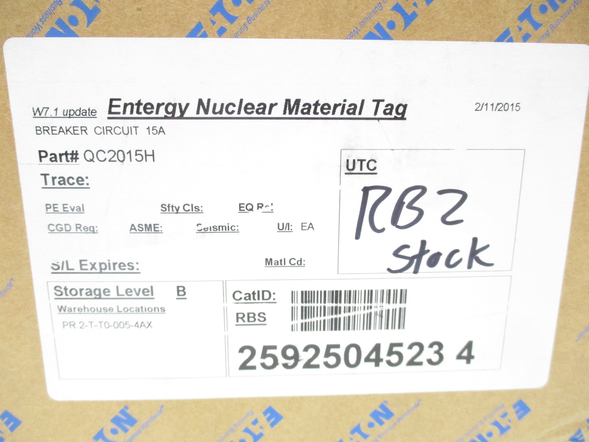 EATON QC2015H 15A NSMP