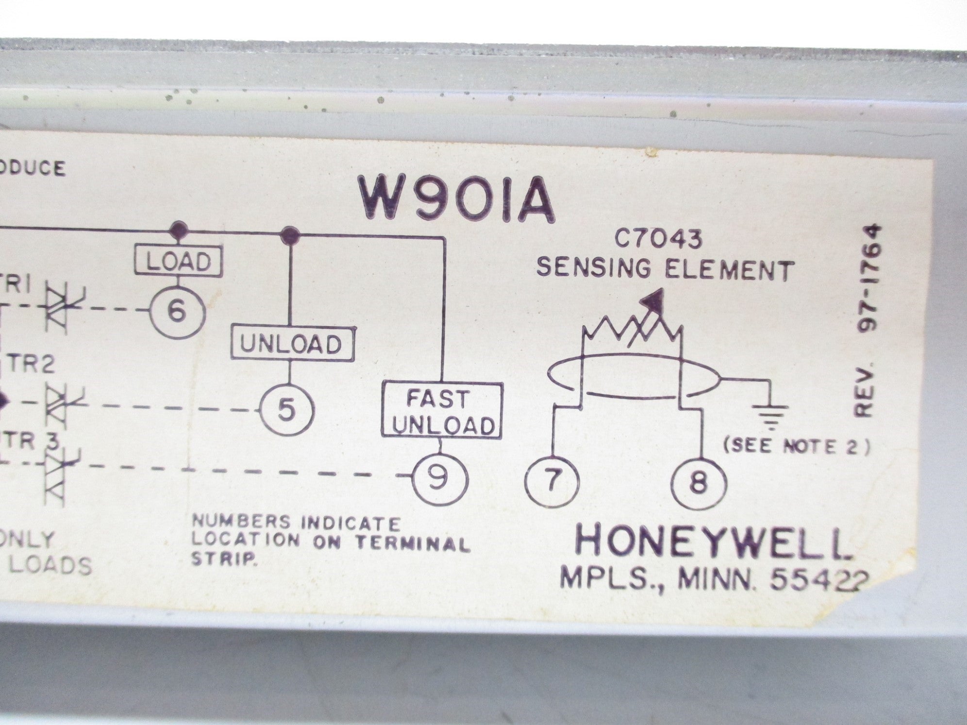 HONEYWELL W901A (AS PICTURED) UNMP