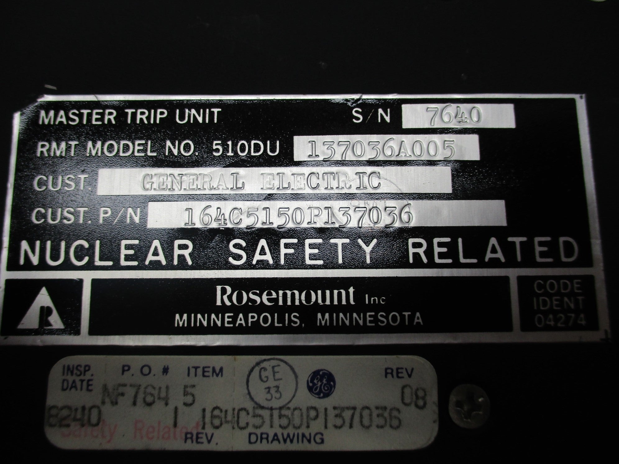 ROSEMOUNT 510DU137036A005 NSNP