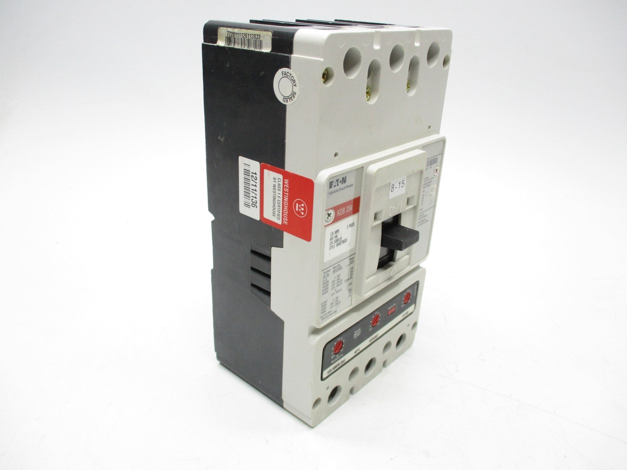 WESTINGHOUSE KDB3125 125A 600VAC NSMP