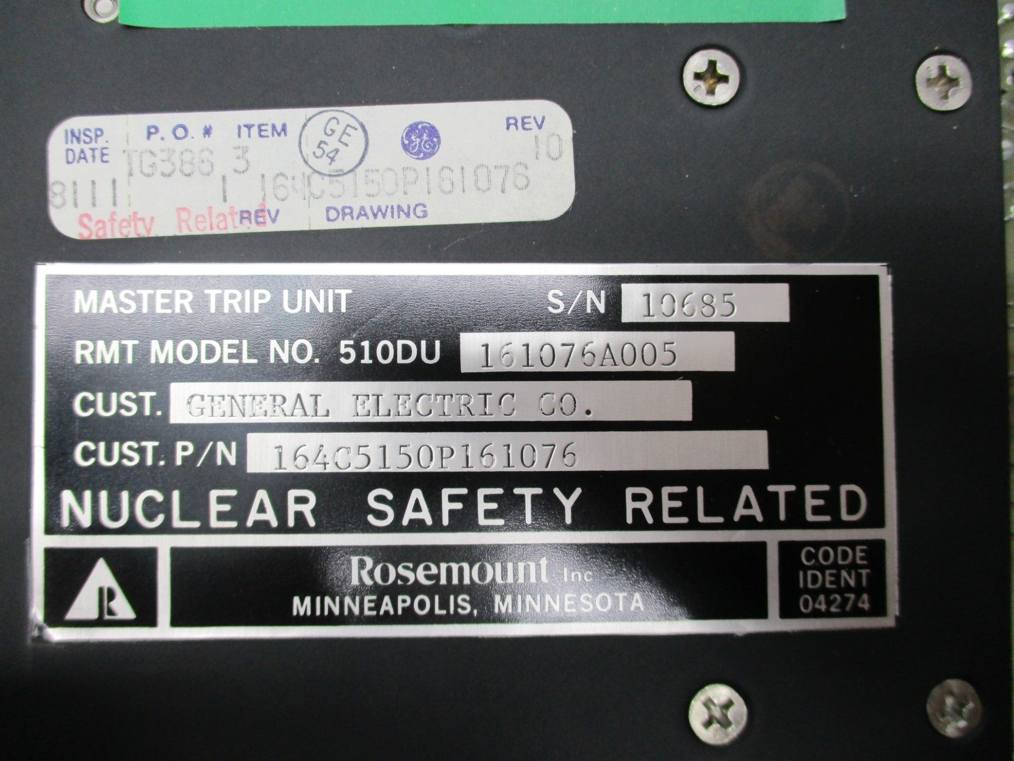 ROSEMOUNT 510DU161076A005 NSNP