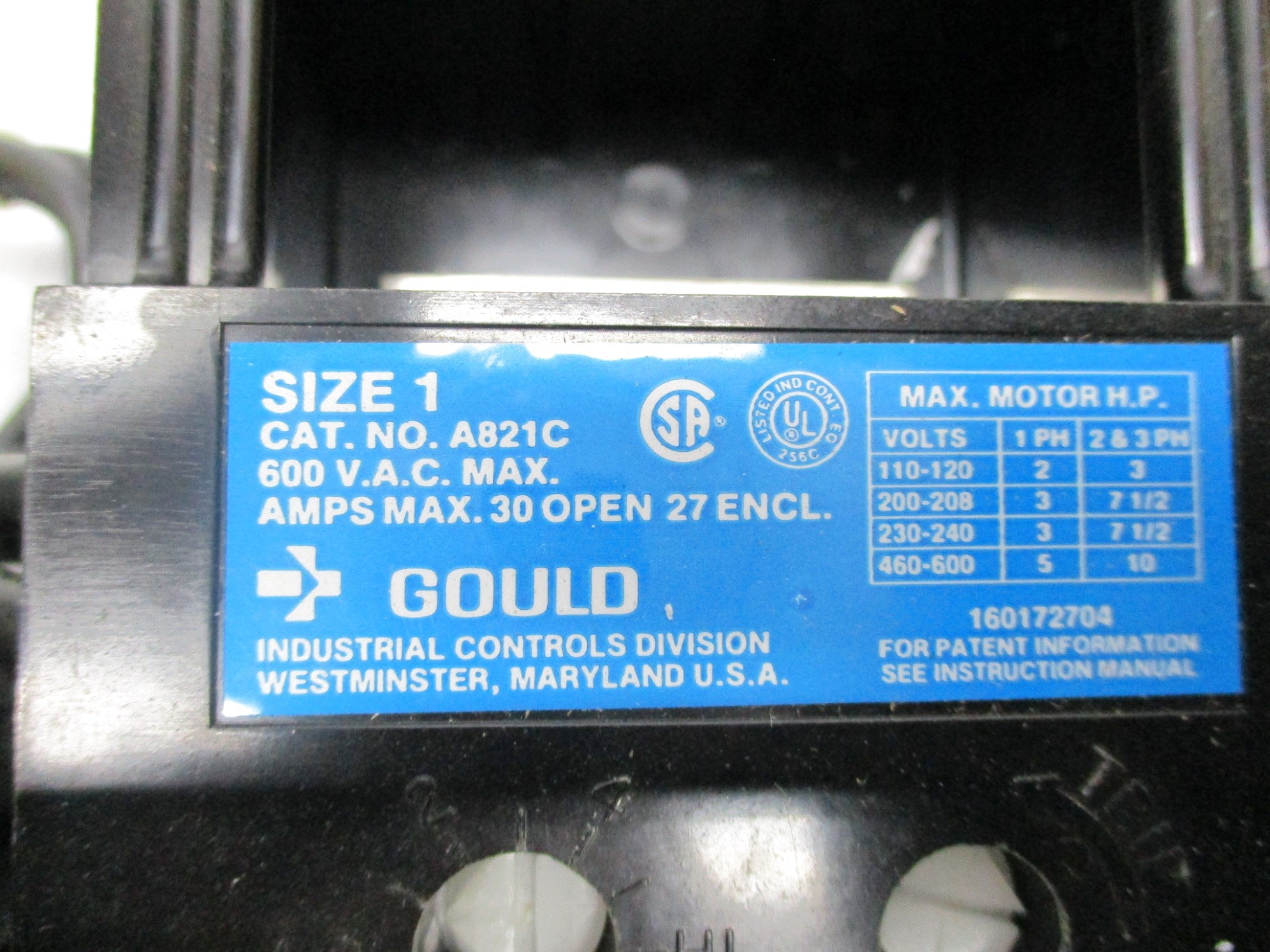 GOULD A822C148A1S (AS PICTURED) NSMP