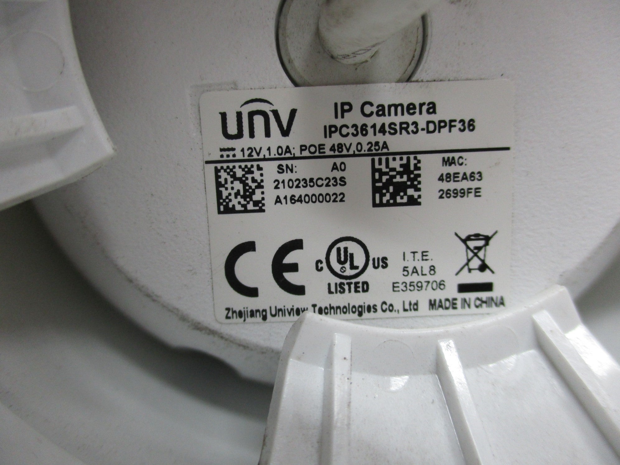 UNV IPC3614SR3-DPF36 UNMP