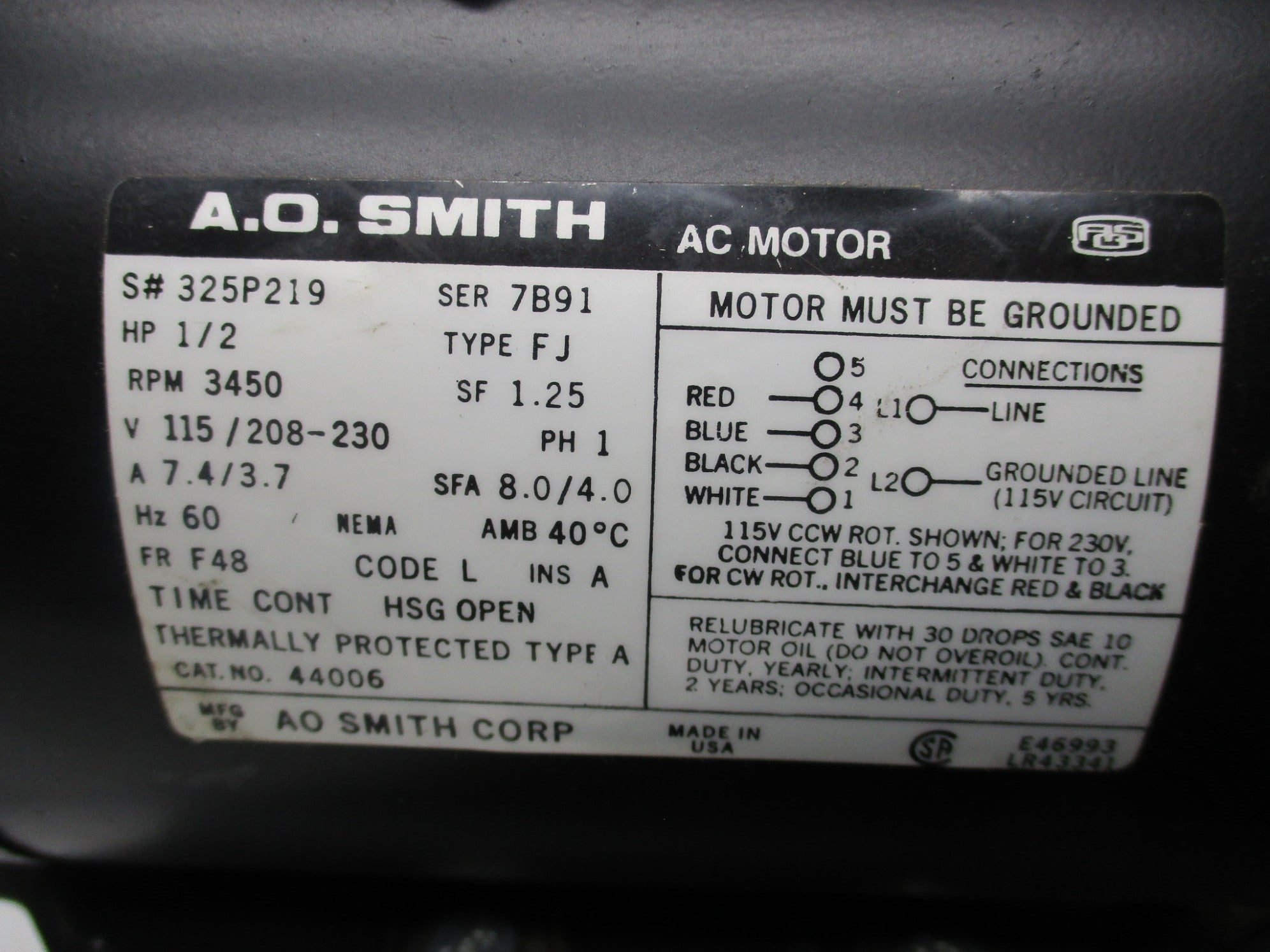 A.O.SMITH 44006 UNMP