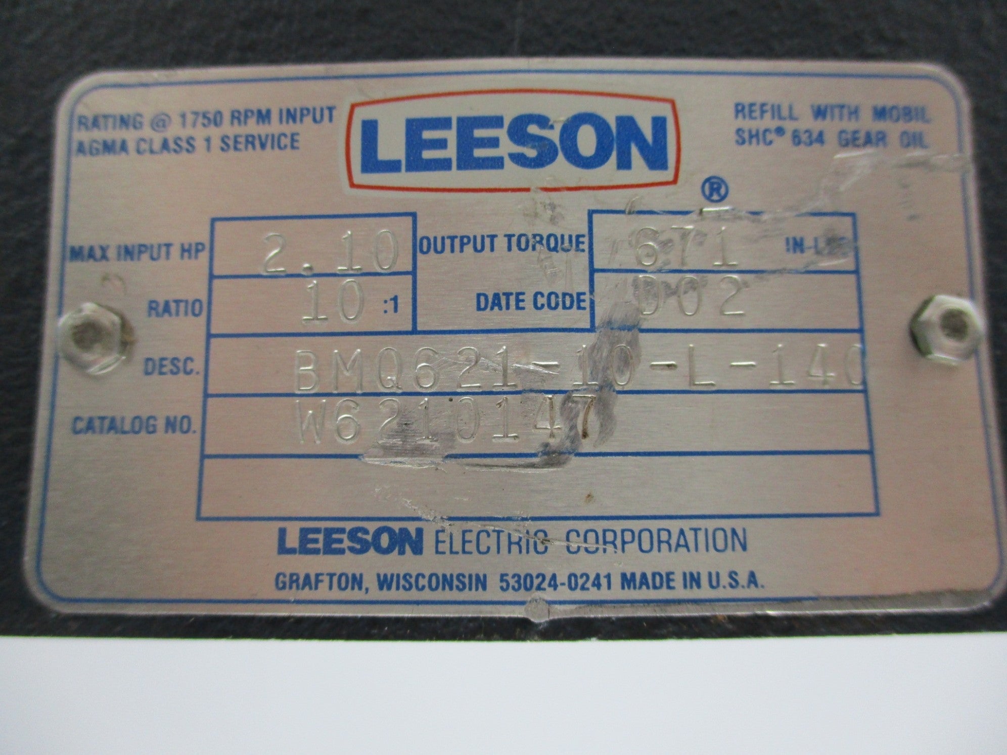 LEESON W6210147 UNMP