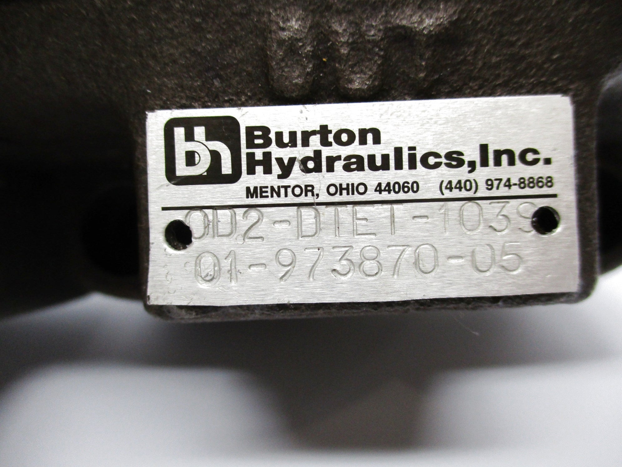 BURTON HYDRAULICS OD2-DTET-103901-973870-05 UNMP