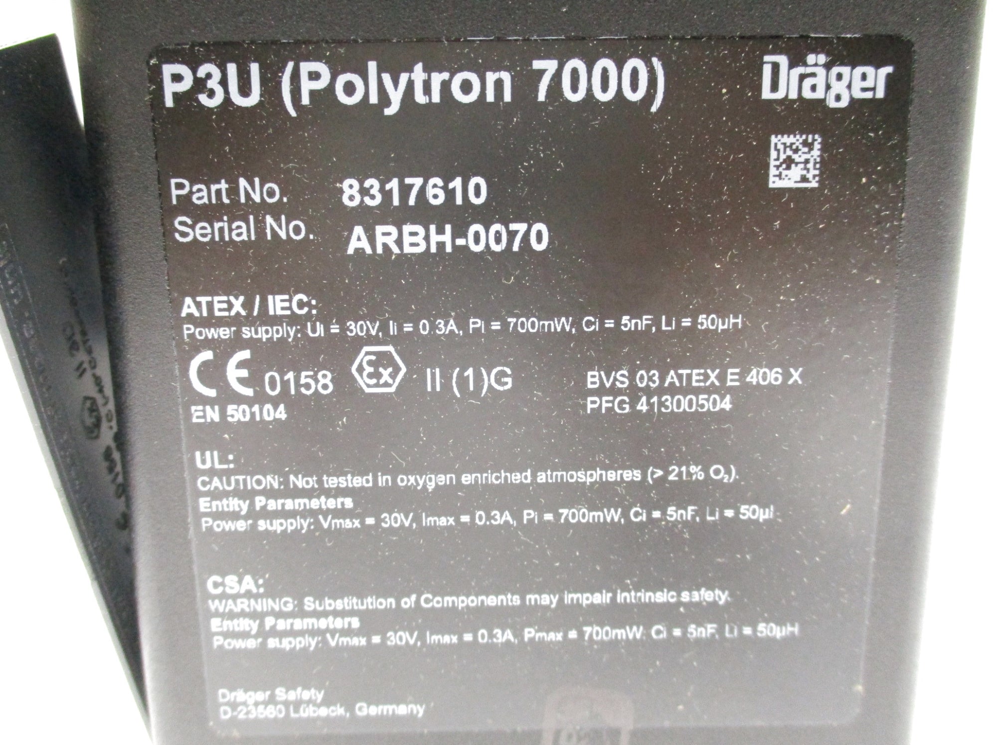 DRAGER 8317610 NSMP