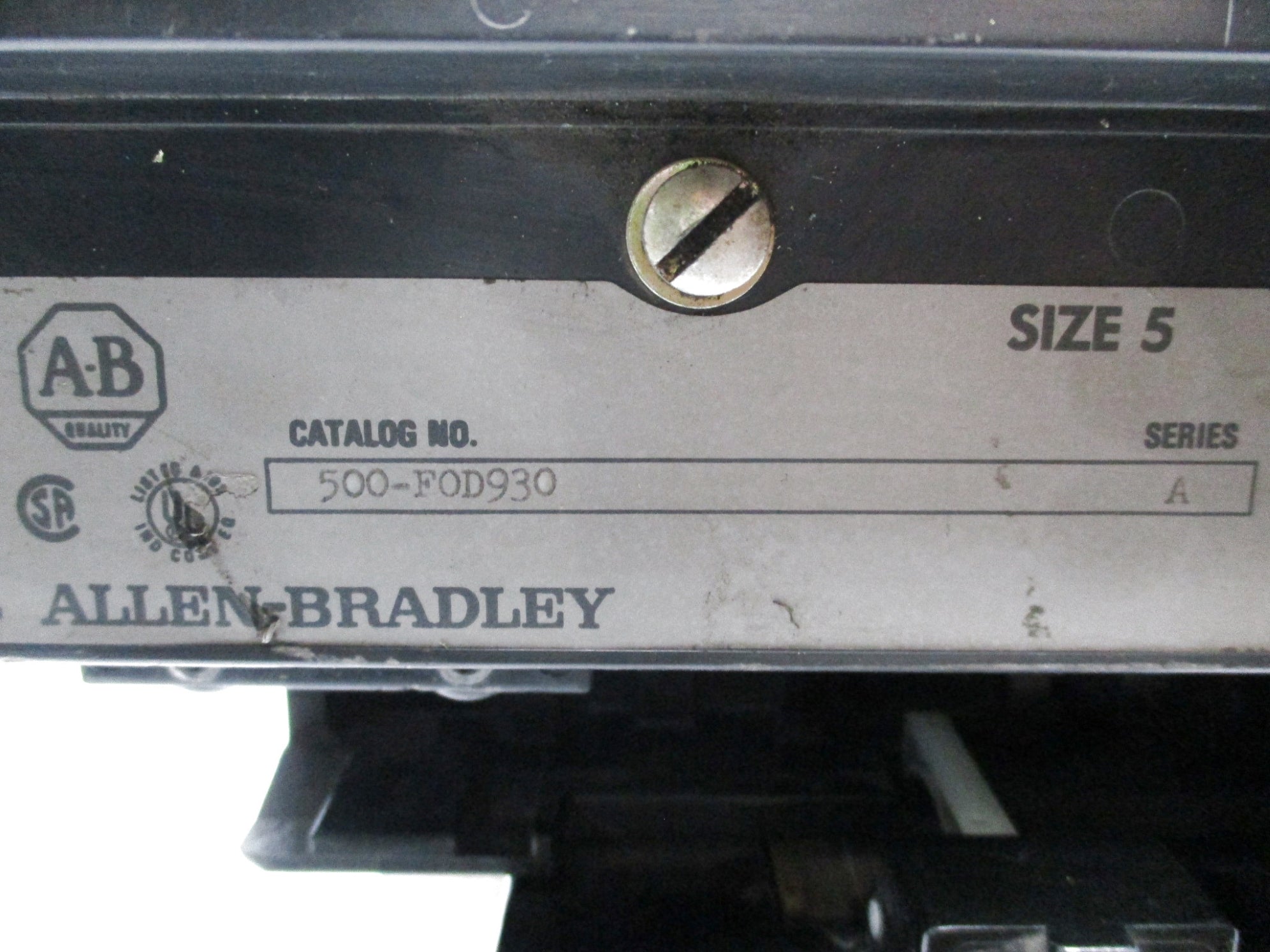 ALLEN BRADLEY 500-FOD930 SER. A UNMP