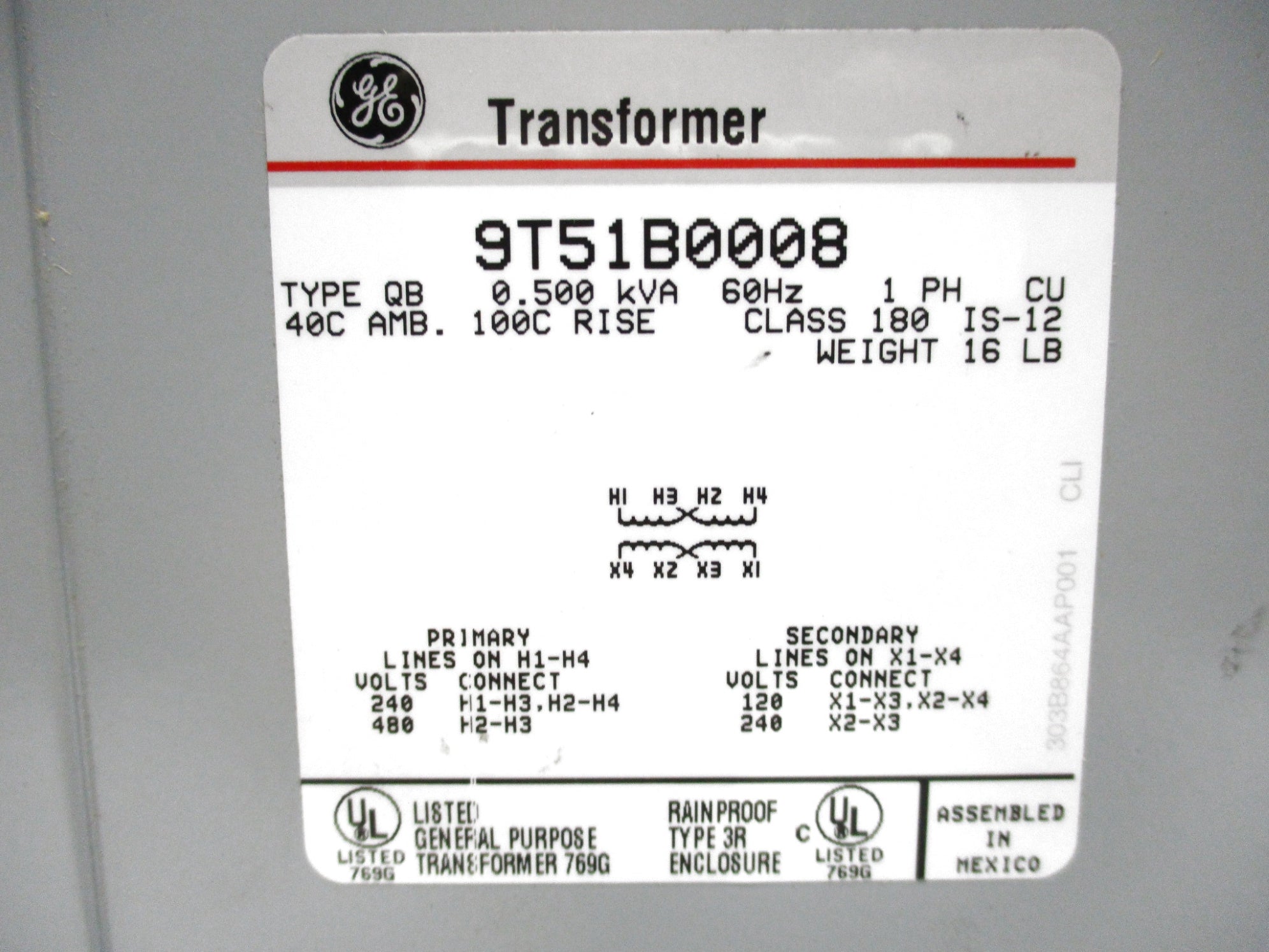 GENERAL ELECTRIC 9T51B0008 NSMP