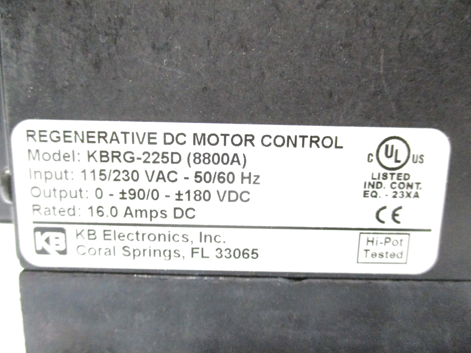 KB ELECTRONICS KBRG-225D UNMP