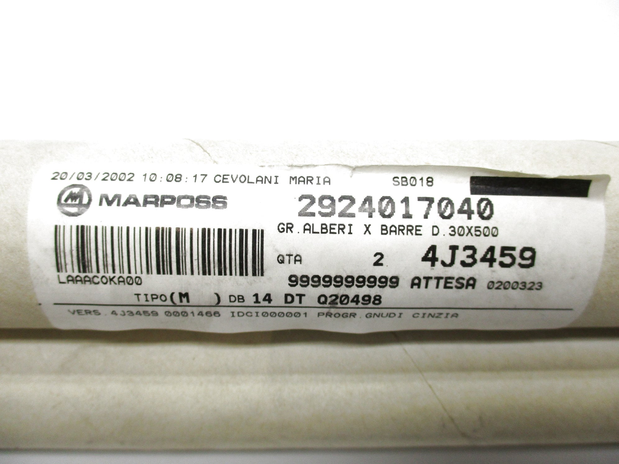 MARPOSS 2924017040 (PKG OF 2) NSMP
