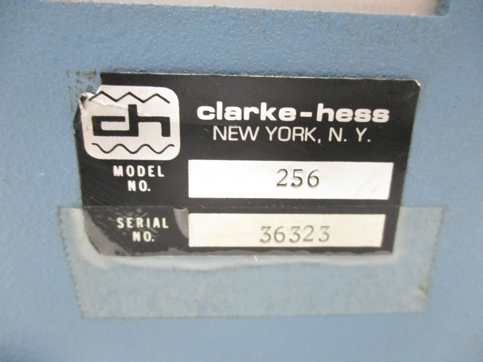 CLARKE-HESS MODEL 256 UNMP