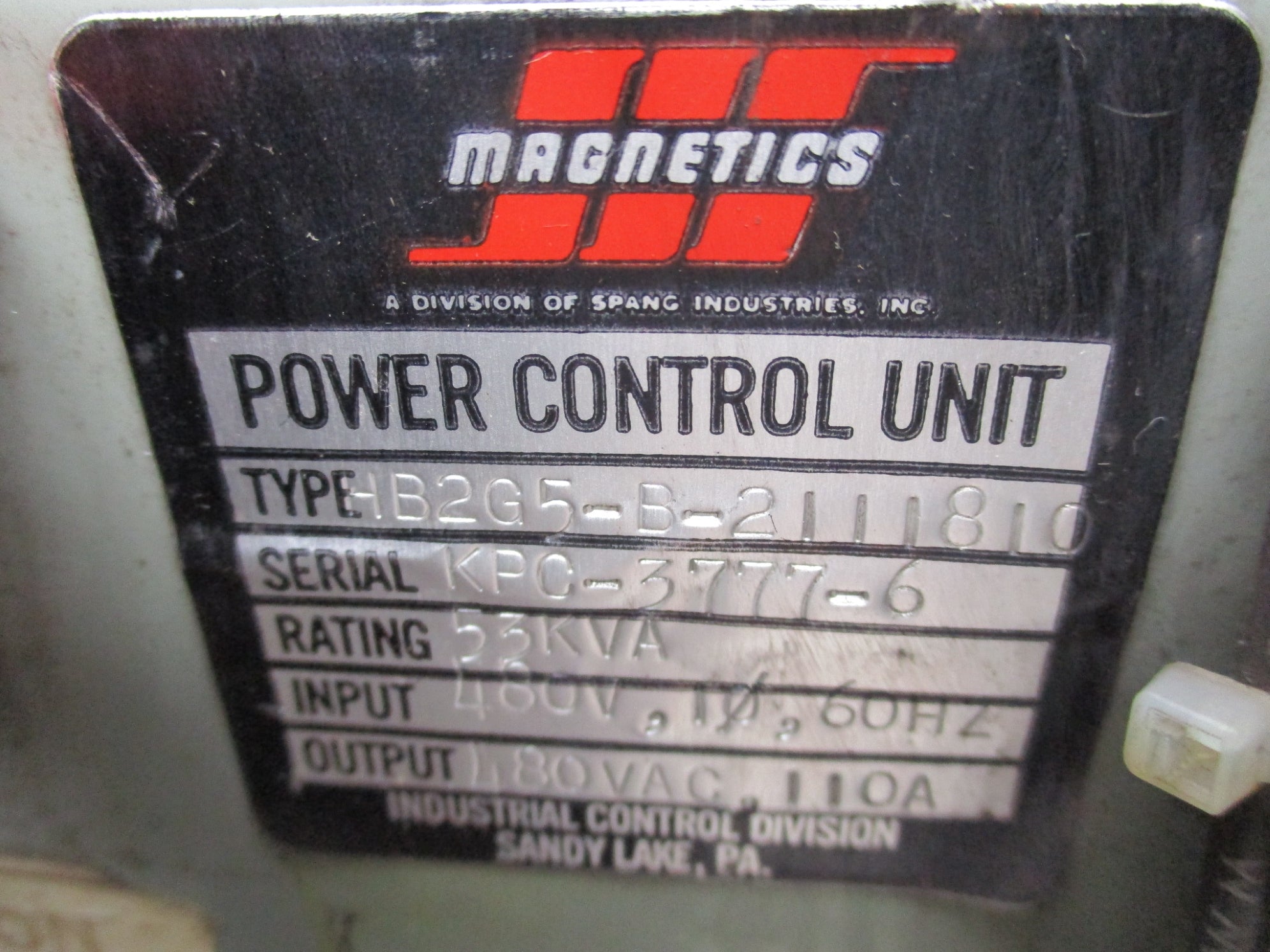 MAGNETICS HB2G5-B-2111810 UNMP