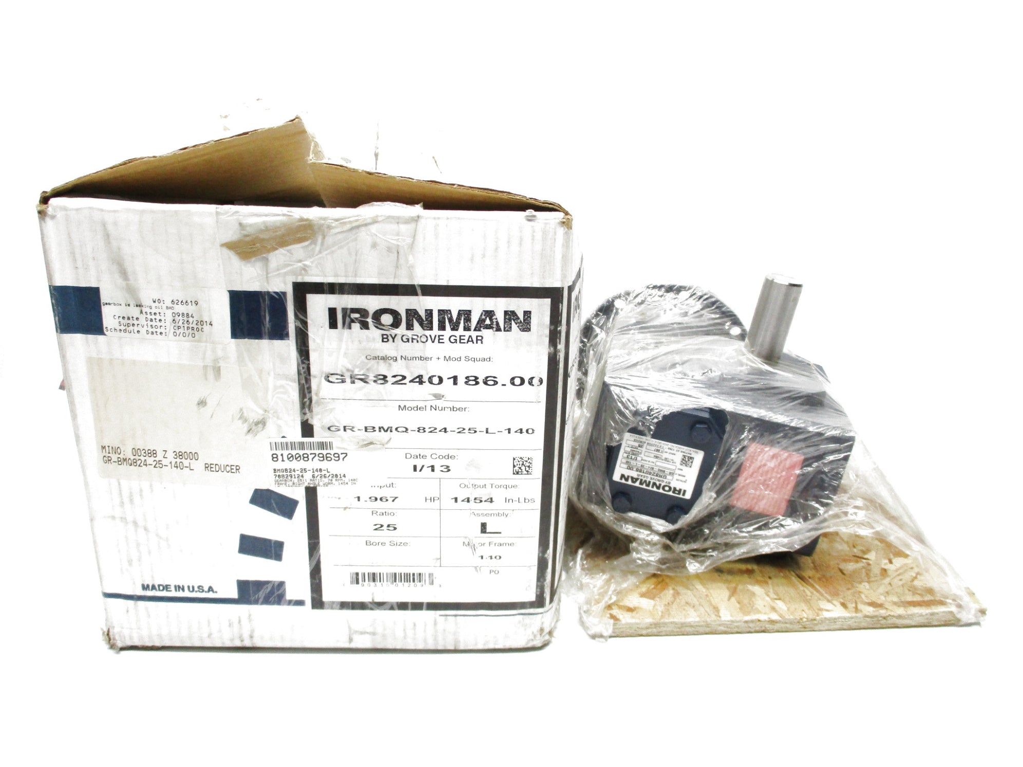 GROVE GEAR GR-BMQ-824-25-L-140 NSMP