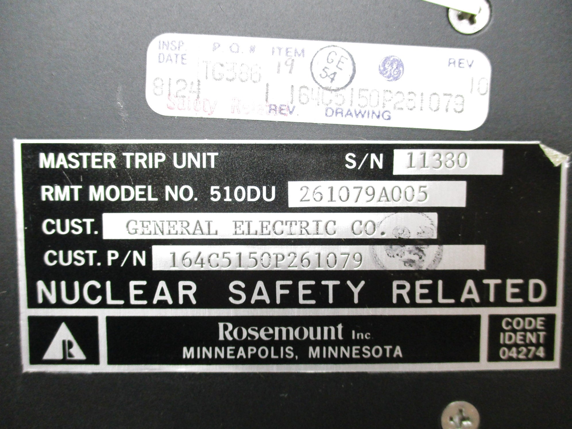 ROSEMOUNT 510DU261079A005 (B) UNMP