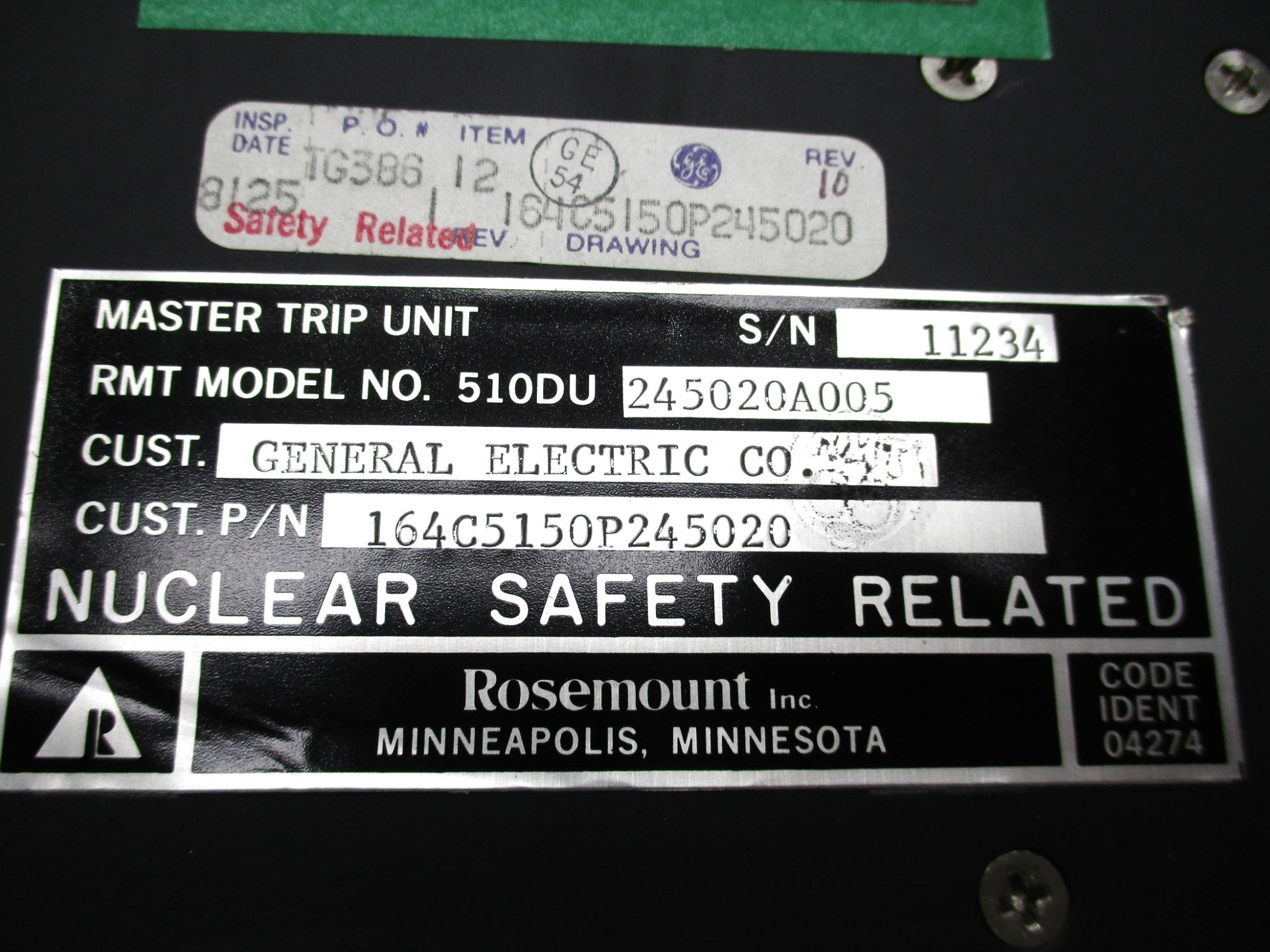 ROSEMOUNT 510DU245020A005 (B) UNMP