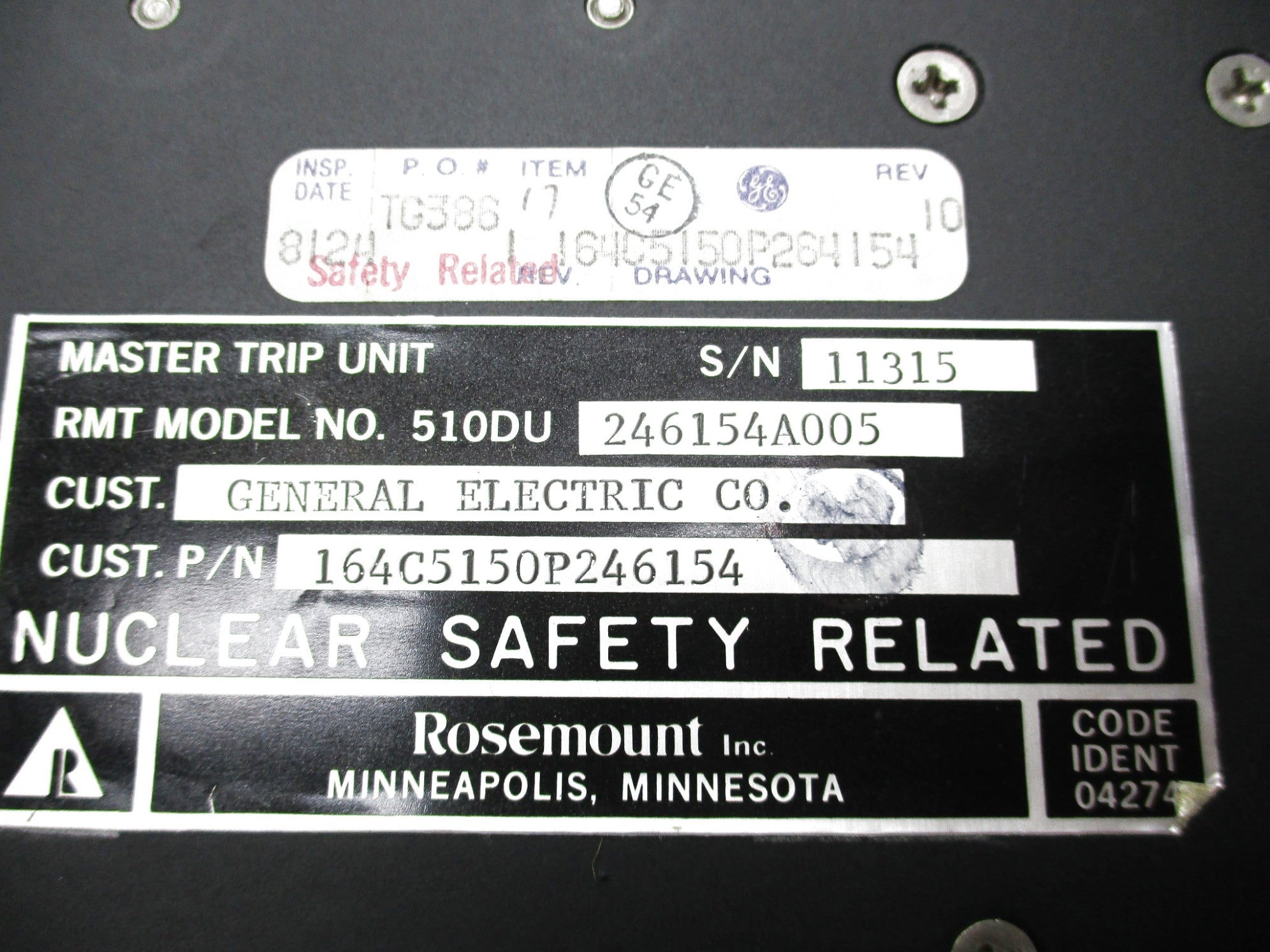 ROSEMOUNT 510DU246154A005 (B) UNMP