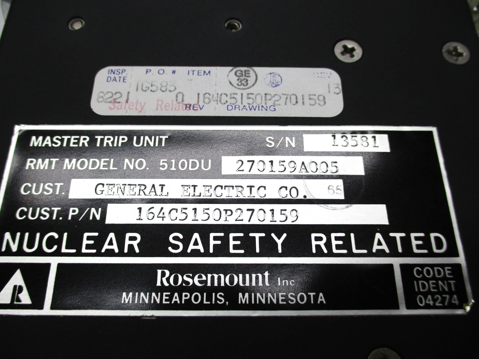 ROSEMOUNT 510DU270159A005 (B) UNMP