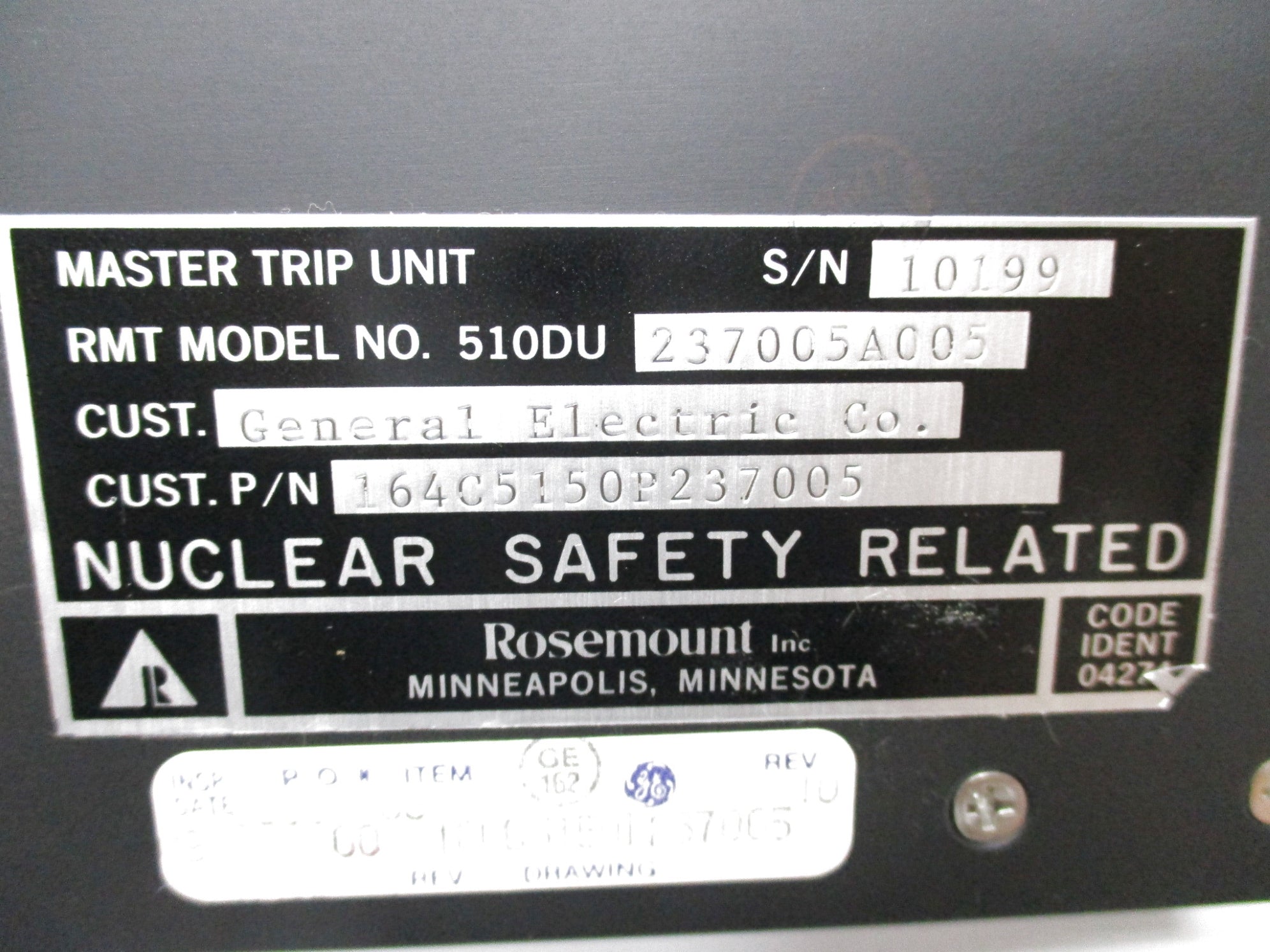 ROSEMOUNT 510DU237005A005 (B)UNMP
