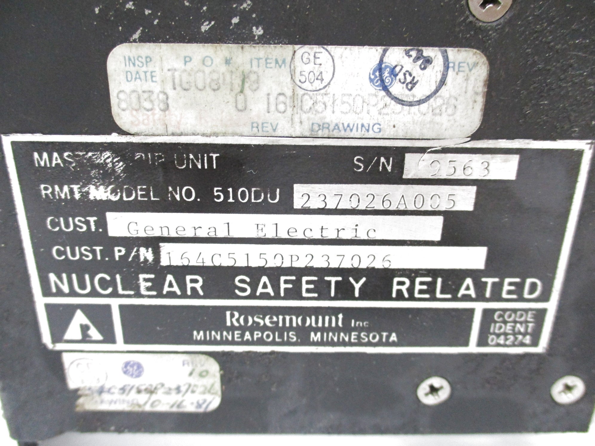 ROSEMOUNT 510DU237026A005 (B) UNMP