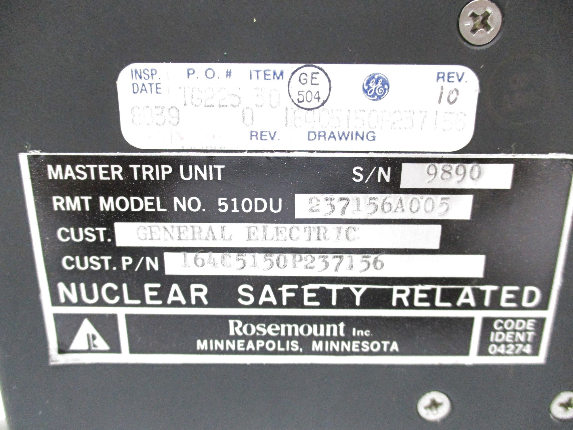 ROSEMOUNT 510DU237156A005 (B) UNMP