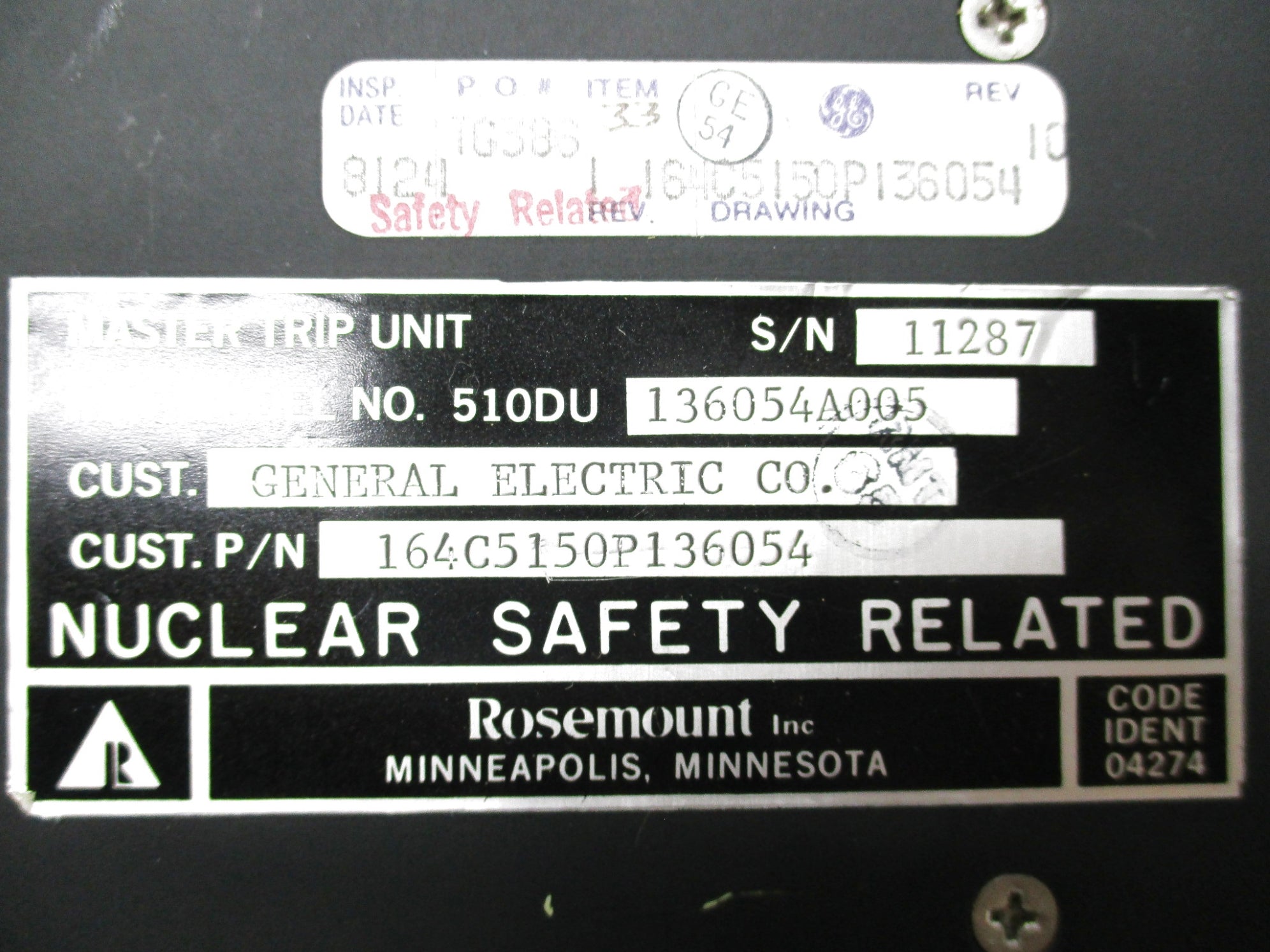 ROSEMOUNT 510DU136054A005 (B) UNMP
