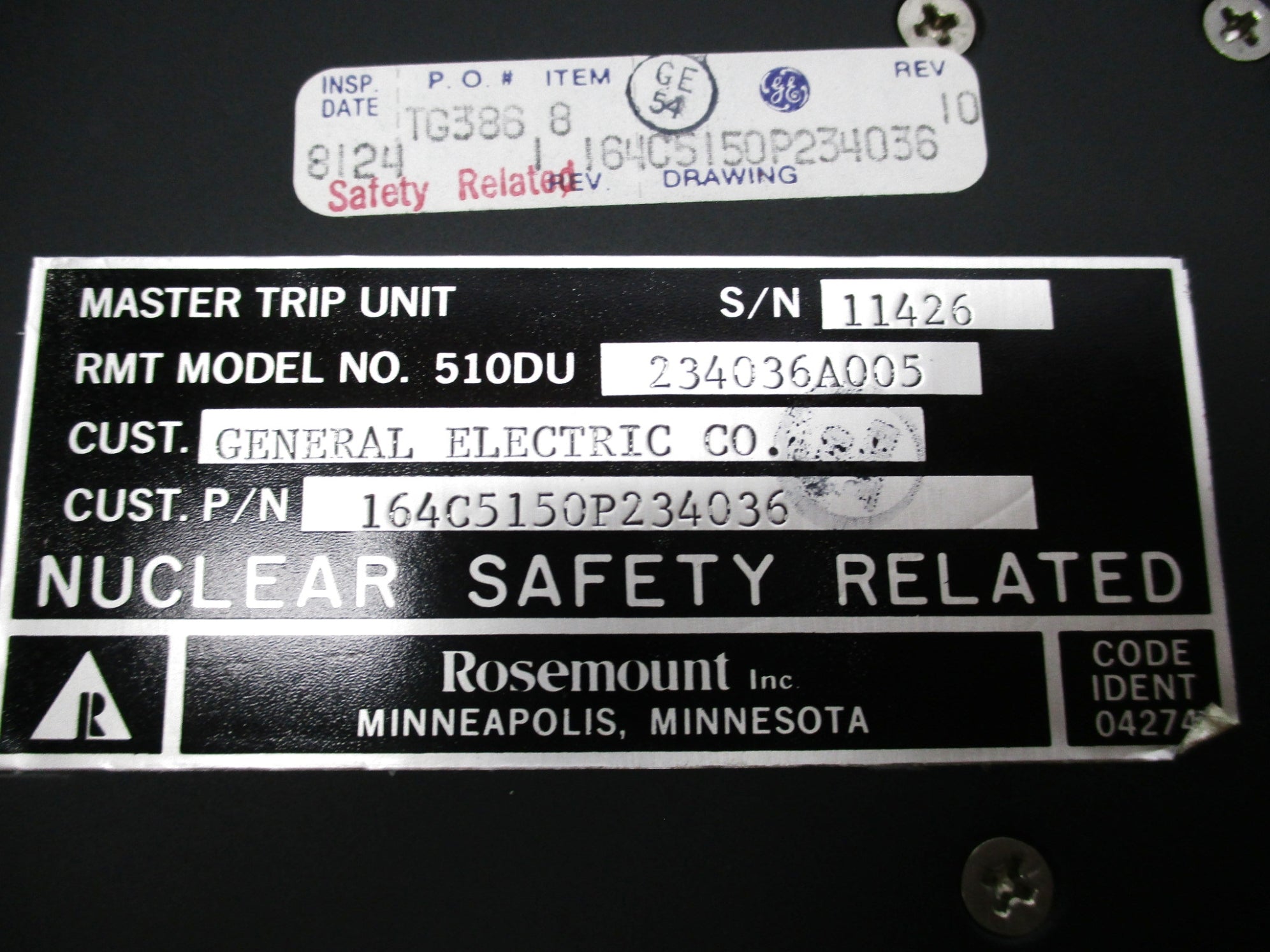 ROSEMOUNT 510DU234036A005 (B) UNMP